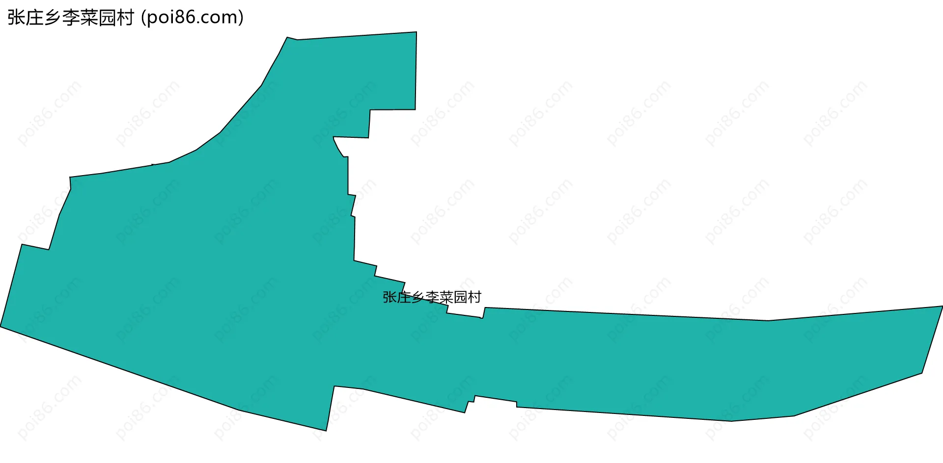张庄乡李菜园村边界地图
