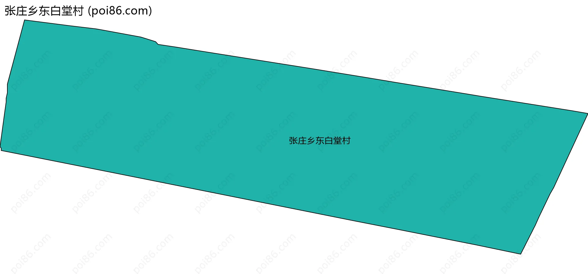 张庄乡东白堂村边界地图