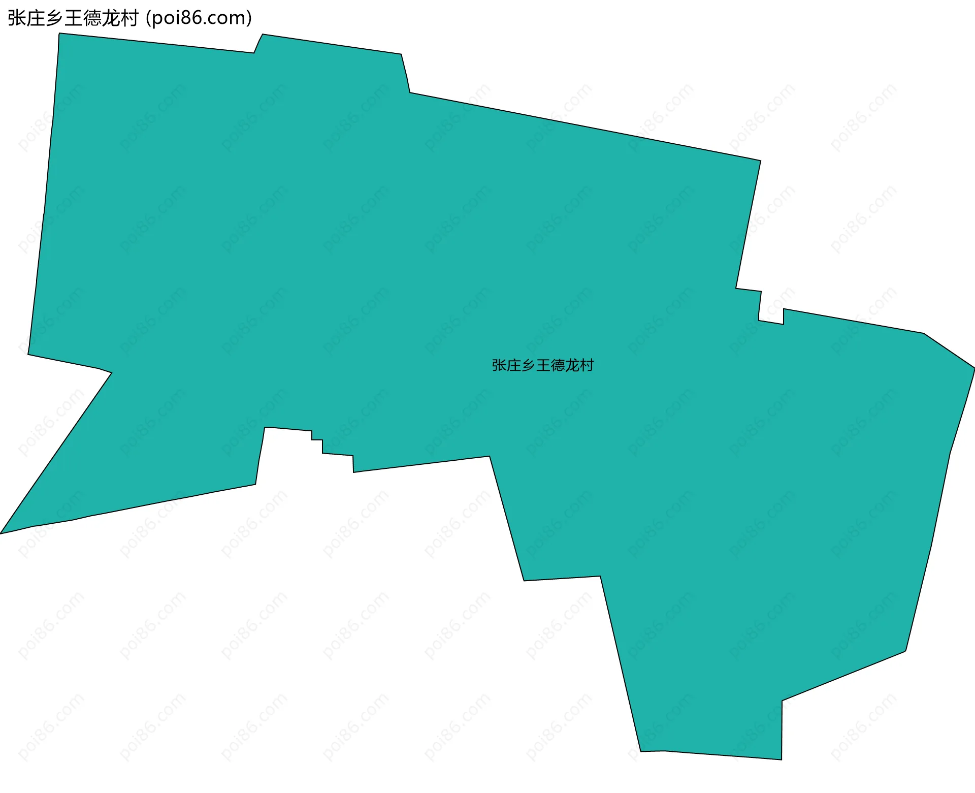 张庄乡王德龙村边界地图
