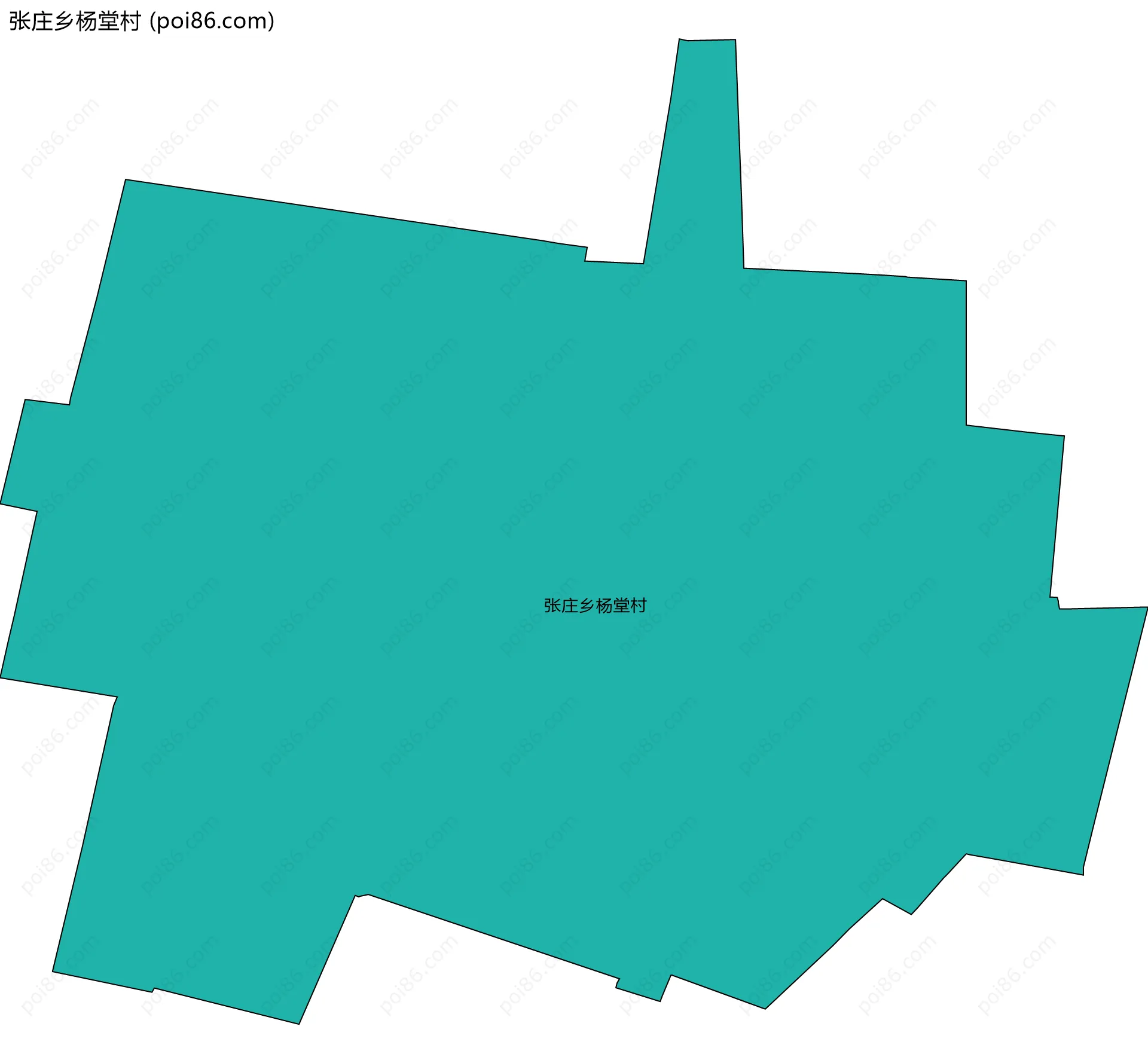 张庄乡杨堂村边界地图