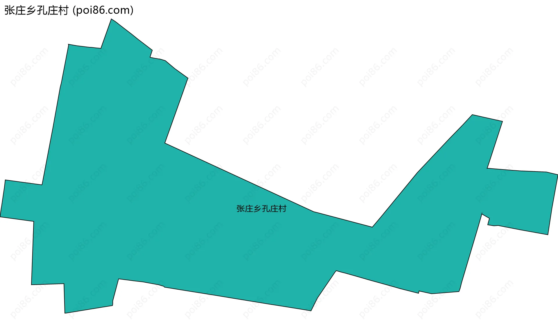张庄乡孔庄村边界地图