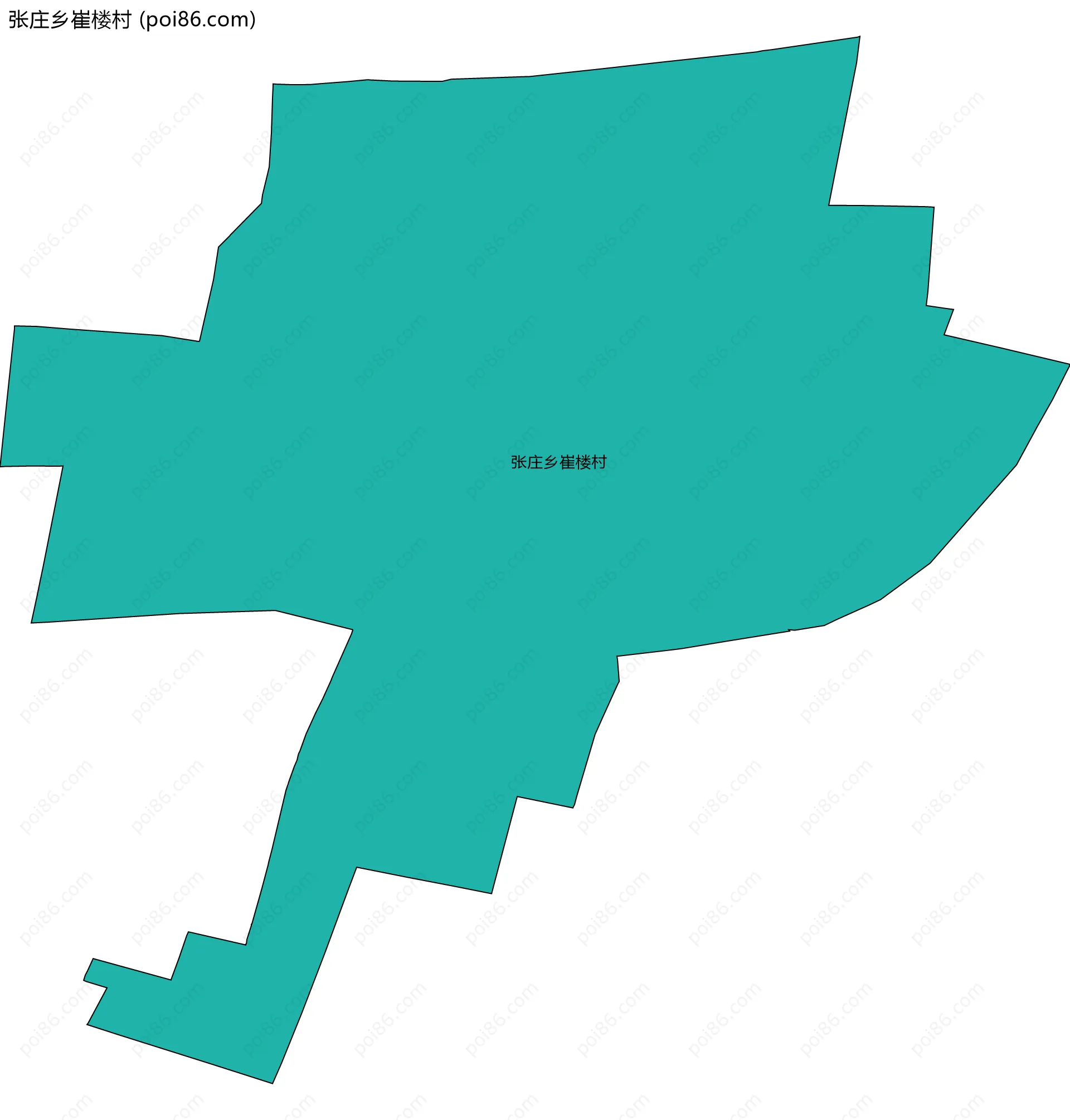 张庄乡崔楼村边界地图