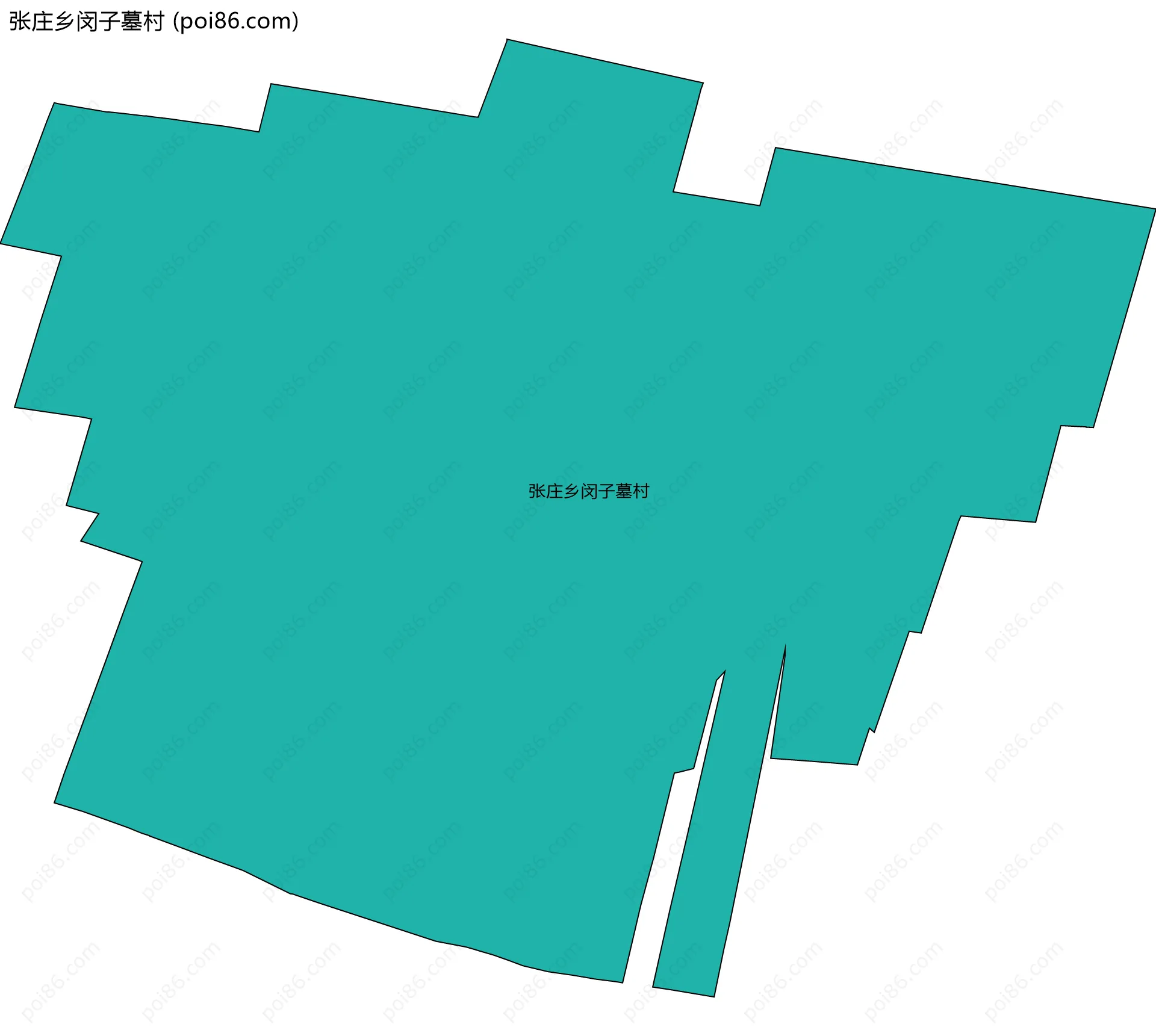 张庄乡闵子墓村边界地图