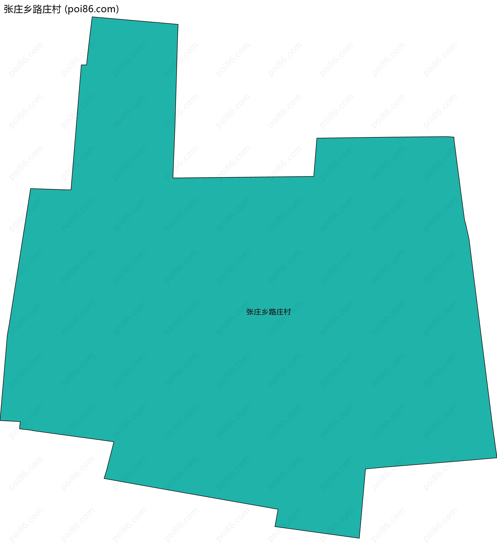 张庄乡路庄村边界地图