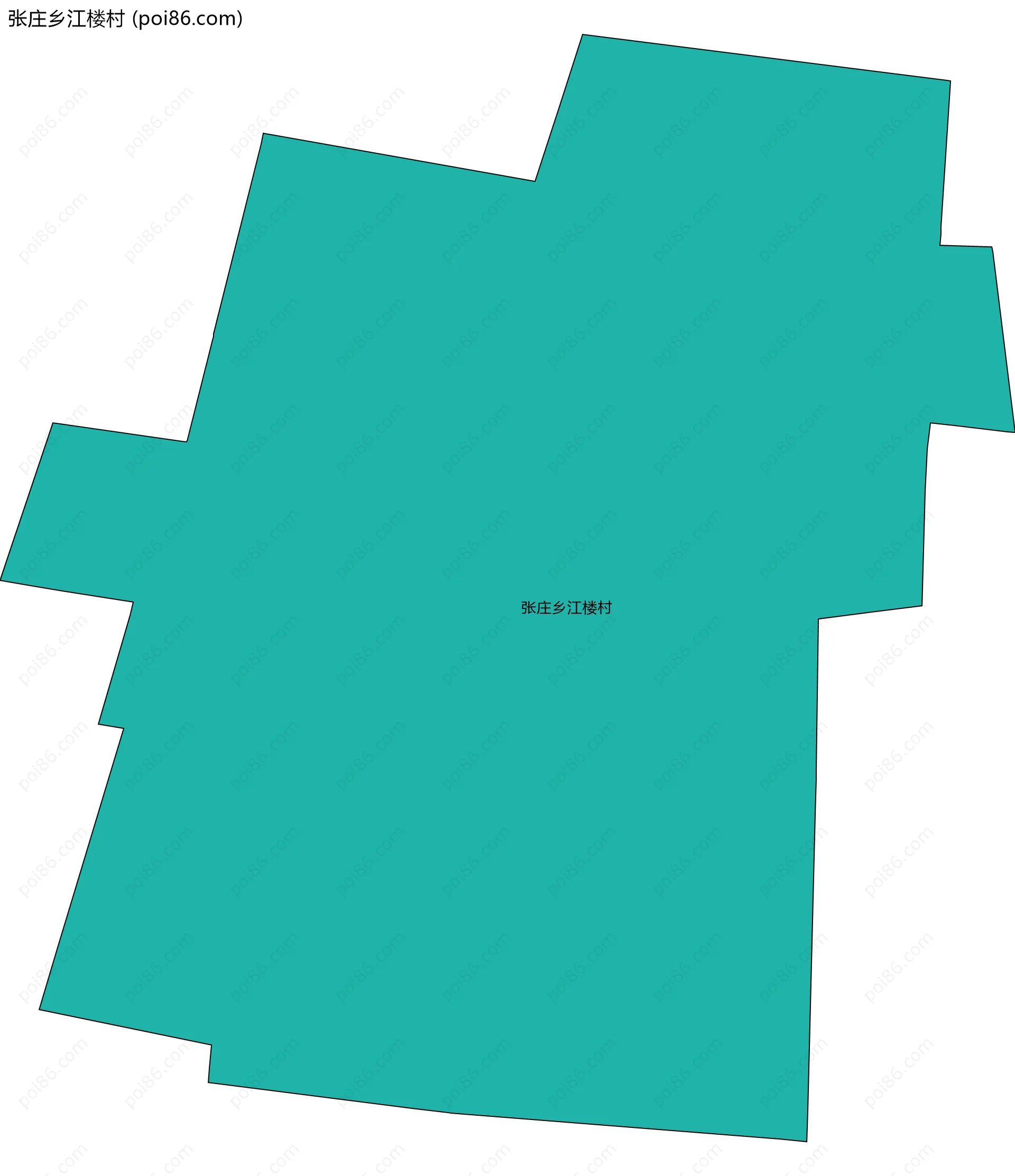 张庄乡江楼村边界地图