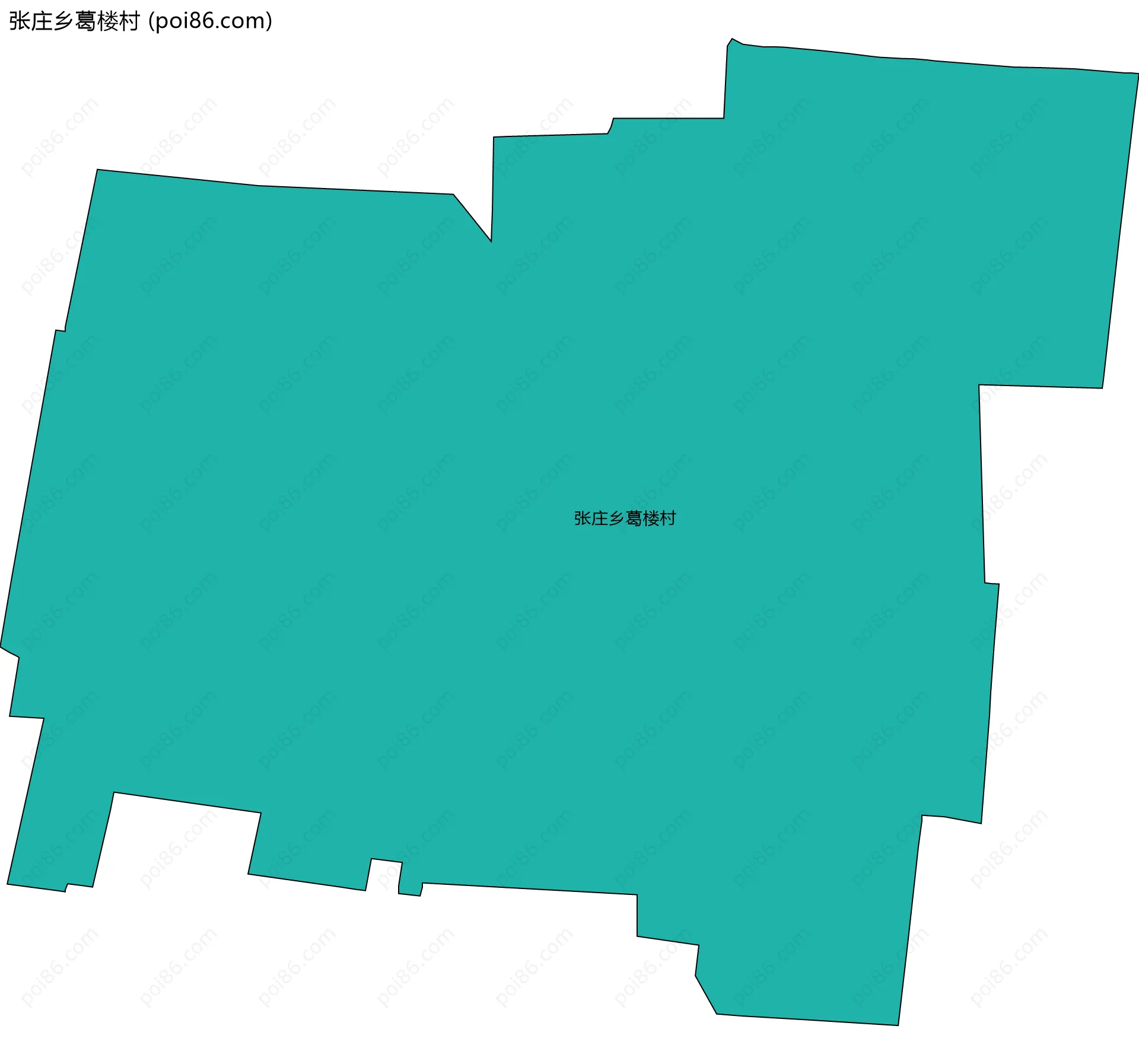 张庄乡葛楼村边界地图