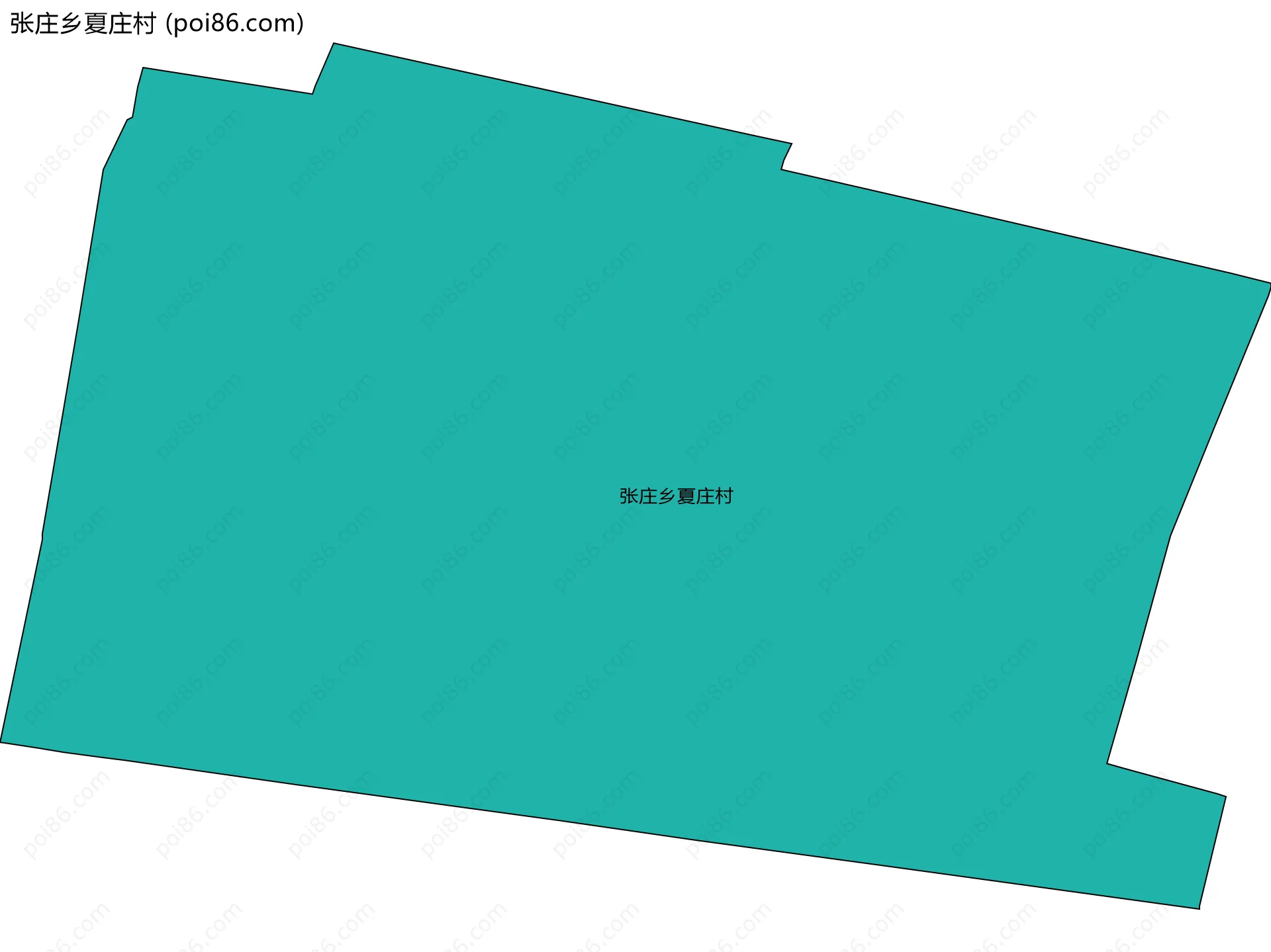张庄乡夏庄村边界地图