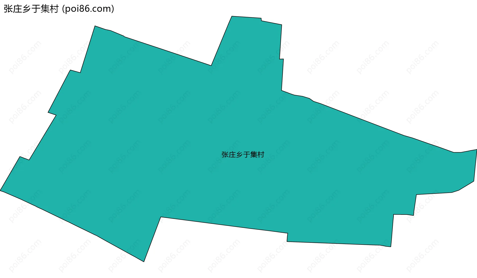 张庄乡于集村边界地图