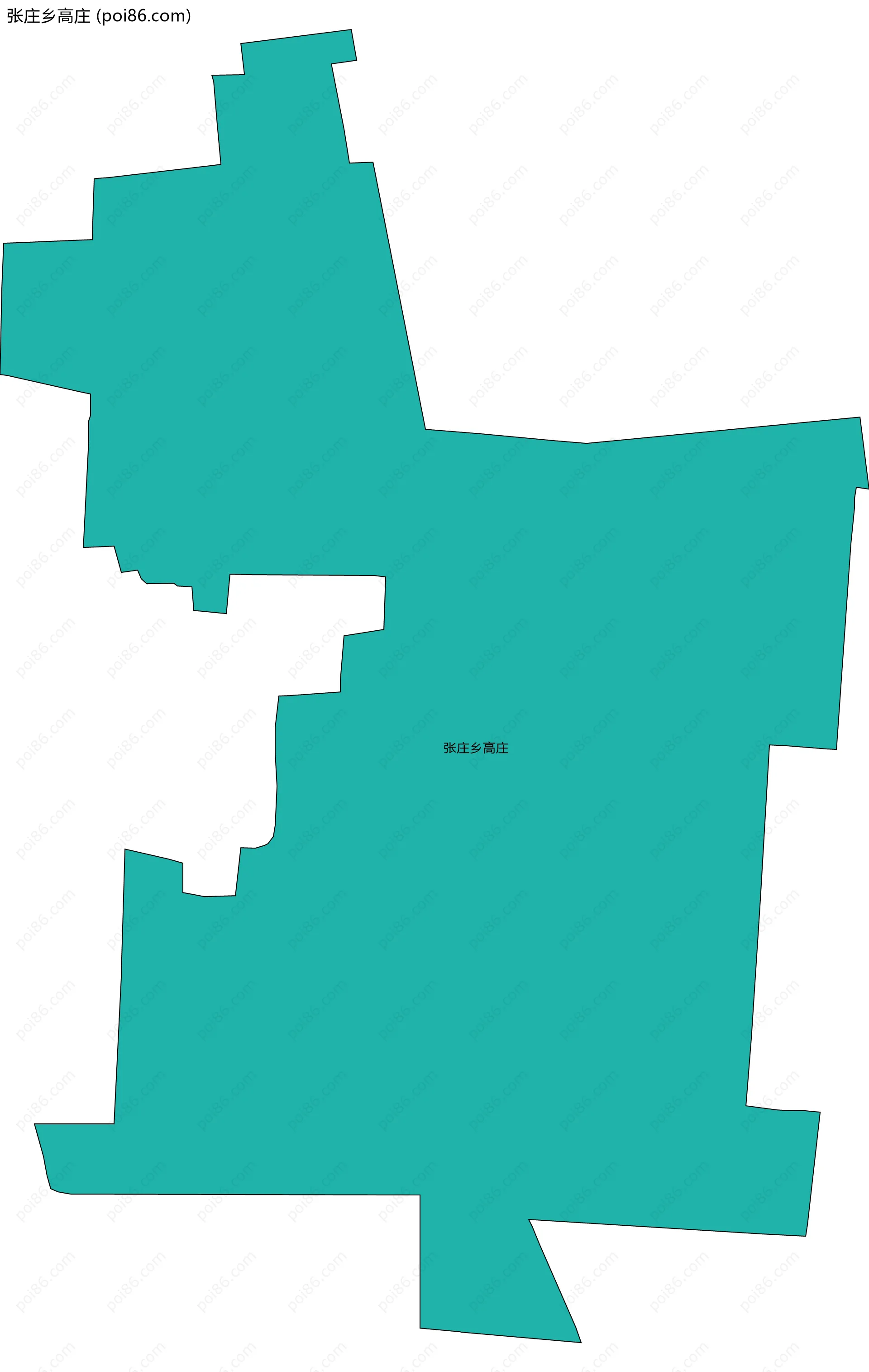 张庄乡高庄边界地图