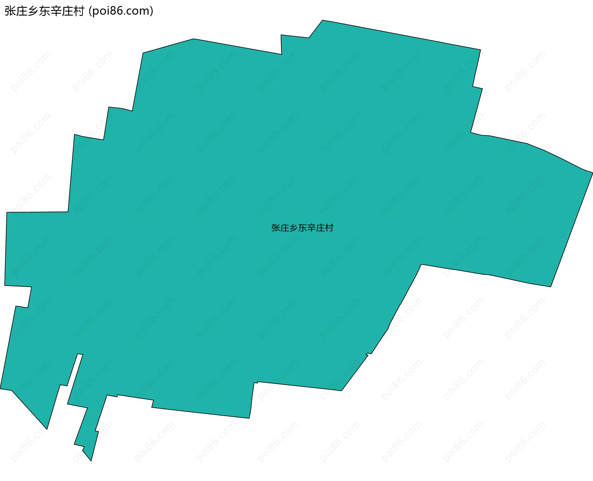 张庄乡东辛庄村边界地图