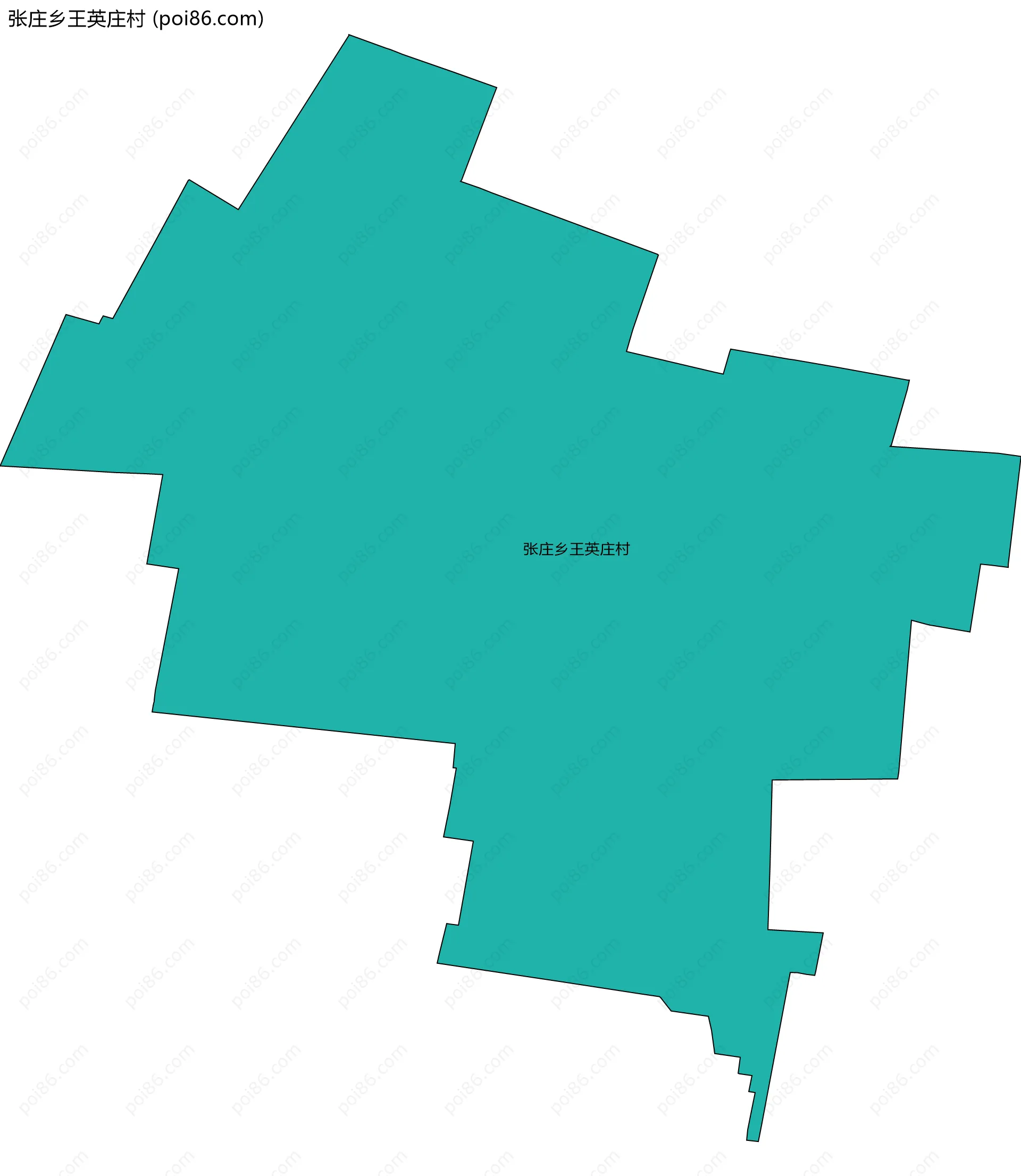 张庄乡王英庄村边界地图