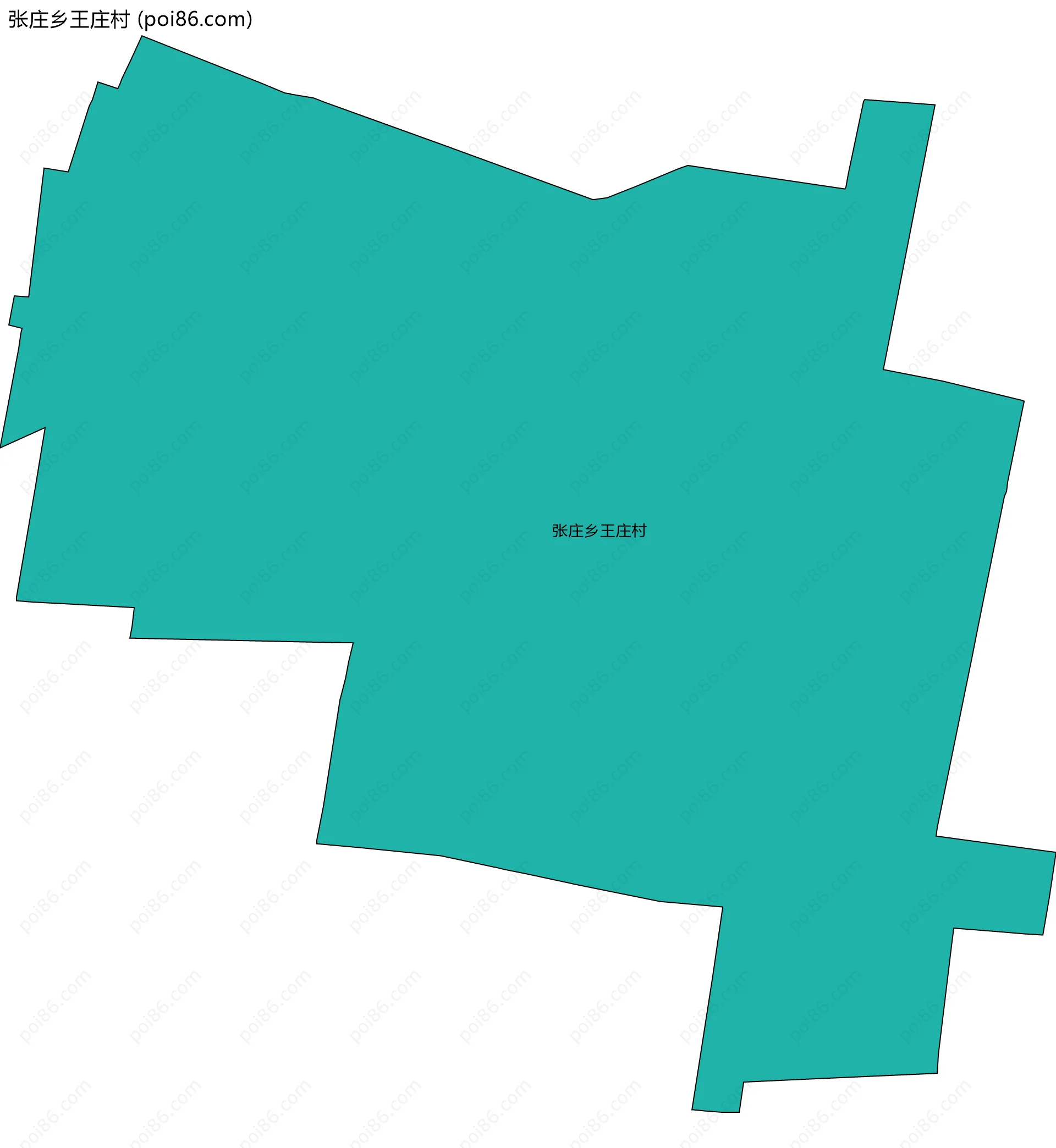 张庄乡王庄村边界地图