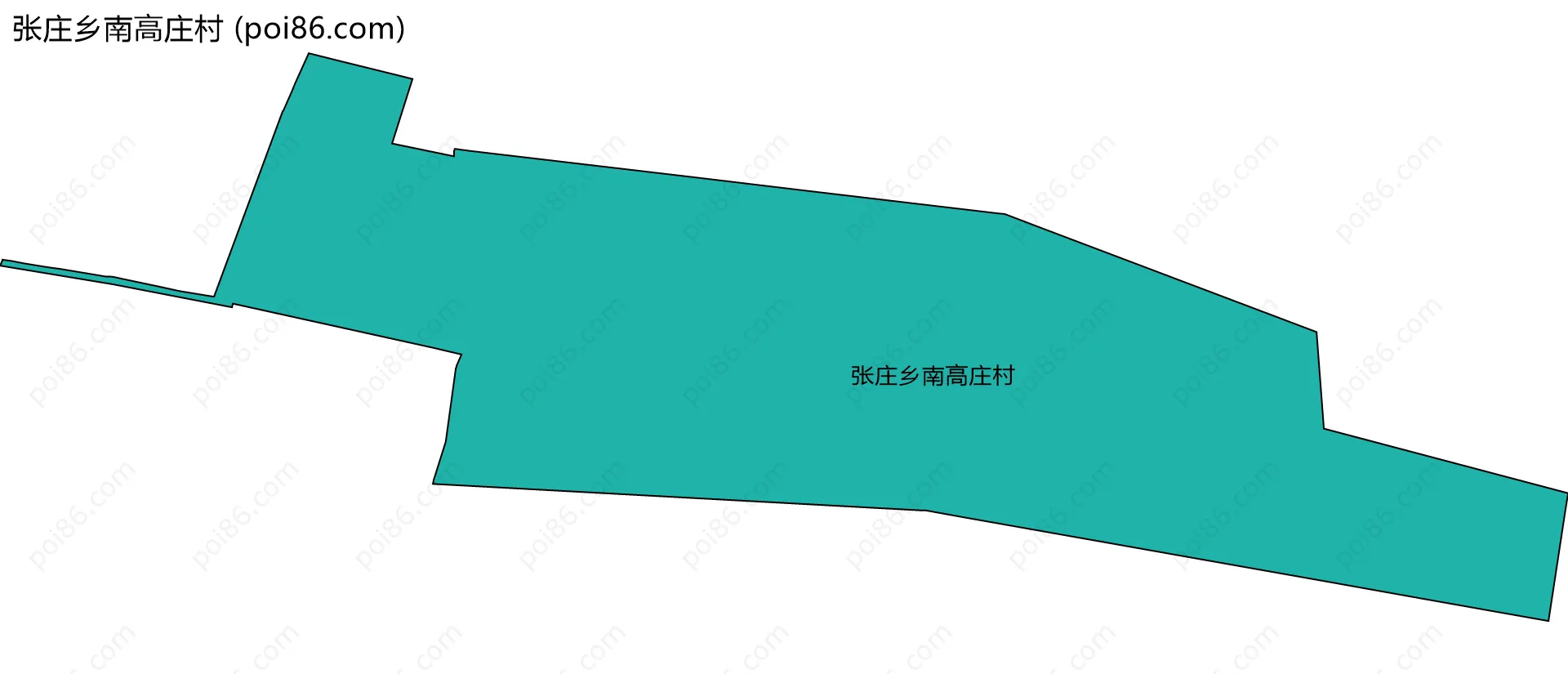 张庄乡南高庄村边界地图