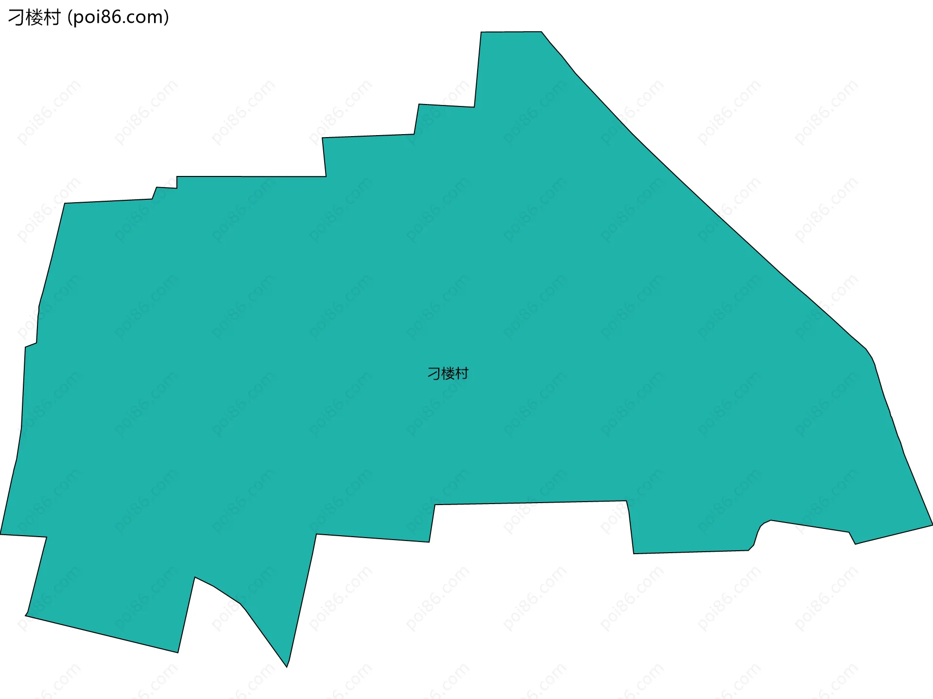 刁楼村边界地图