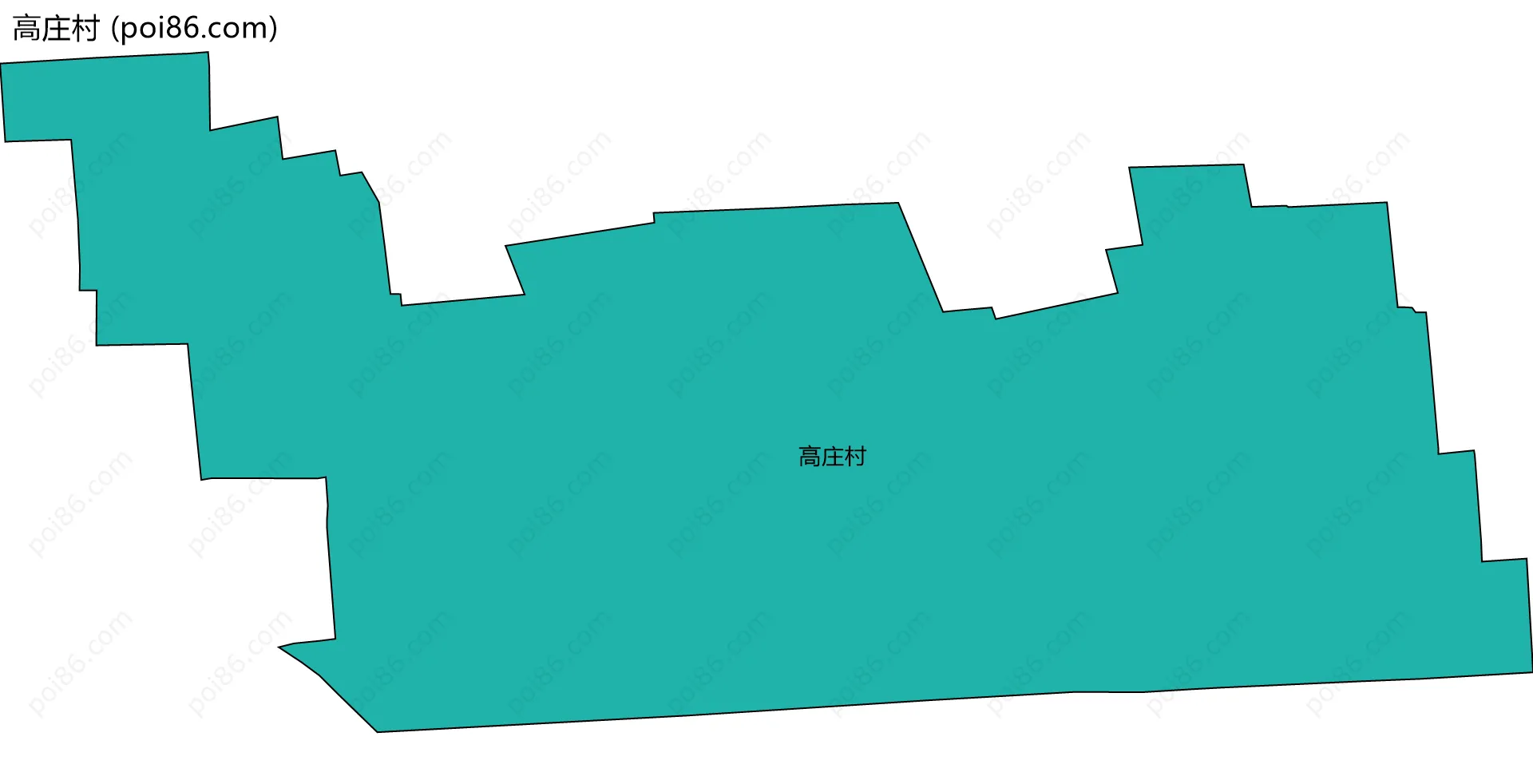 高庄村边界地图