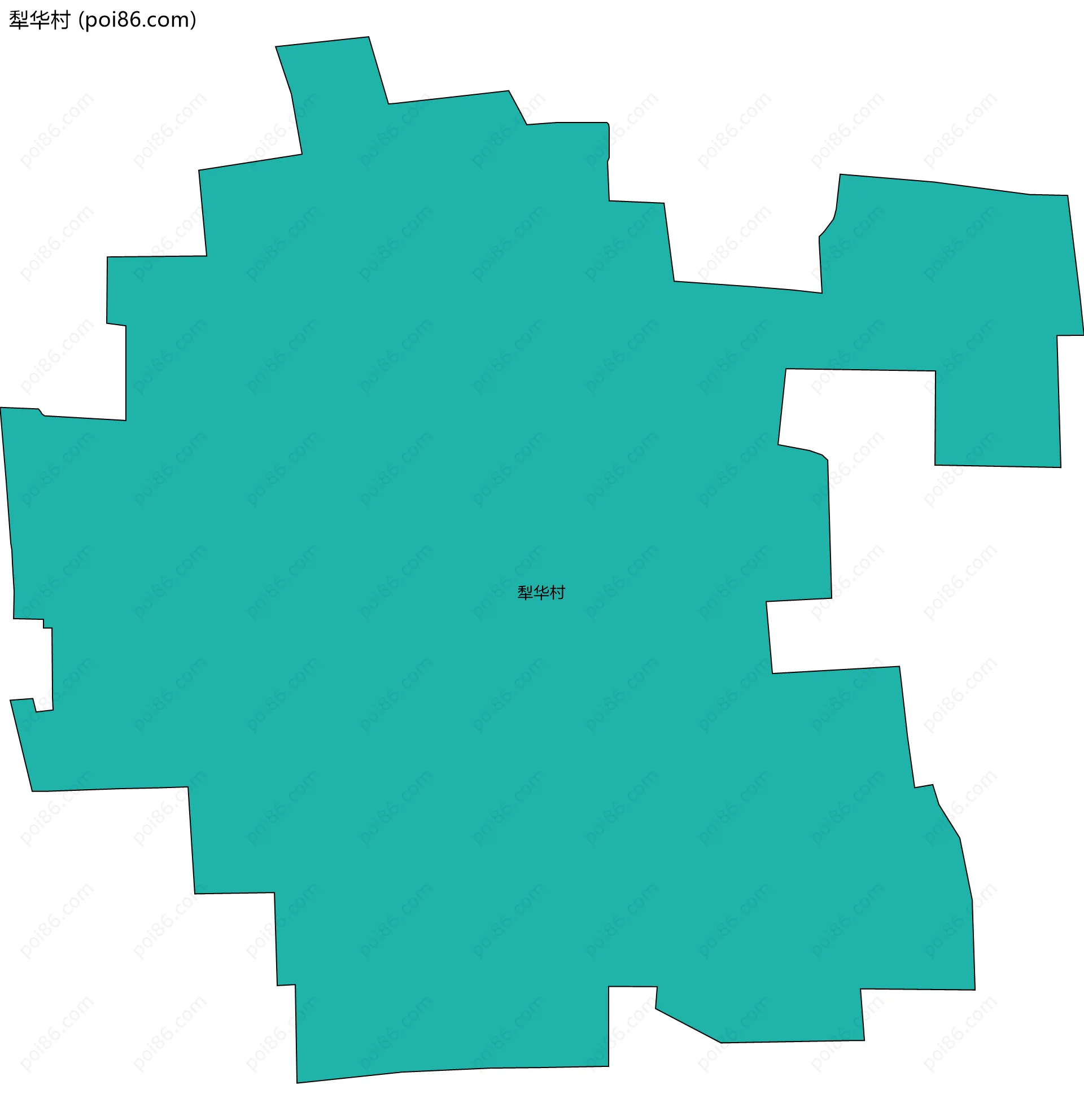 犁华村边界地图