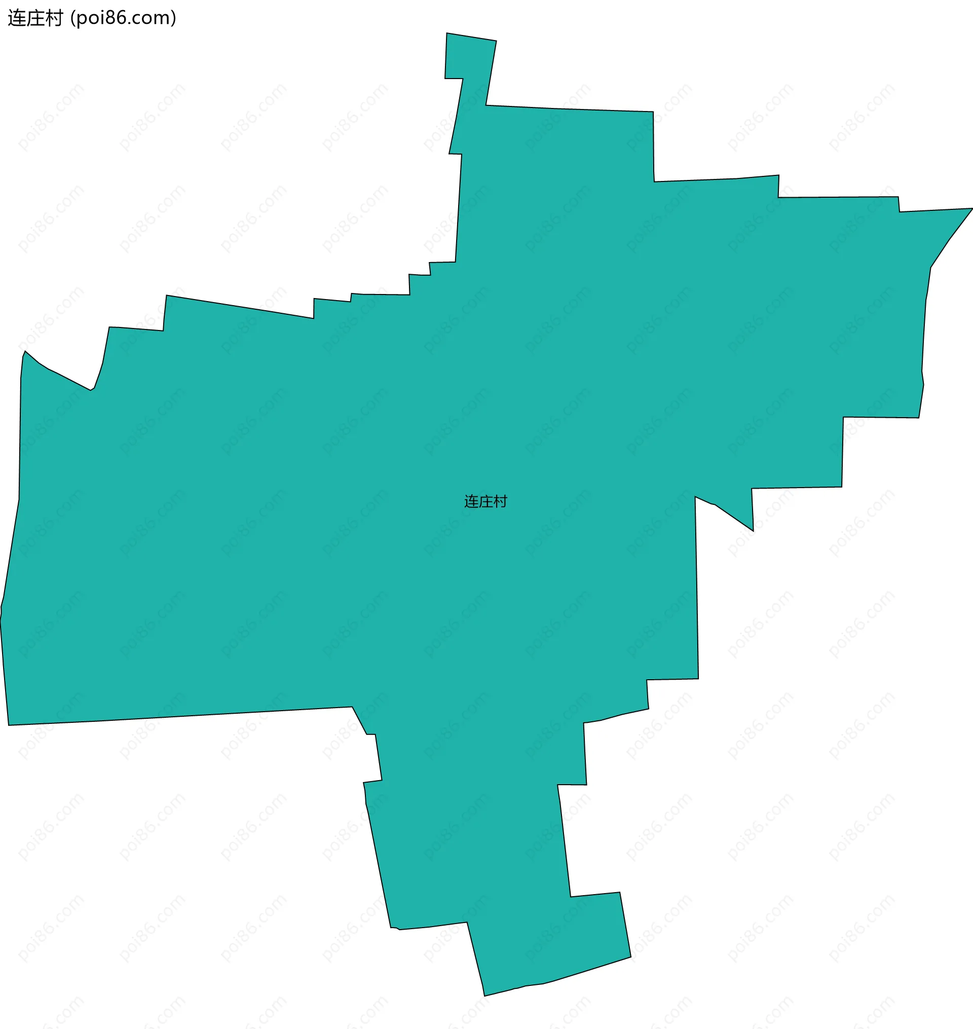 连庄村边界地图