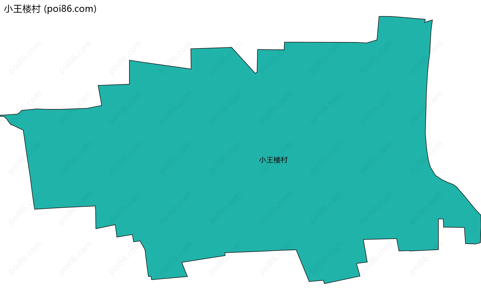 小王楼村边界地图