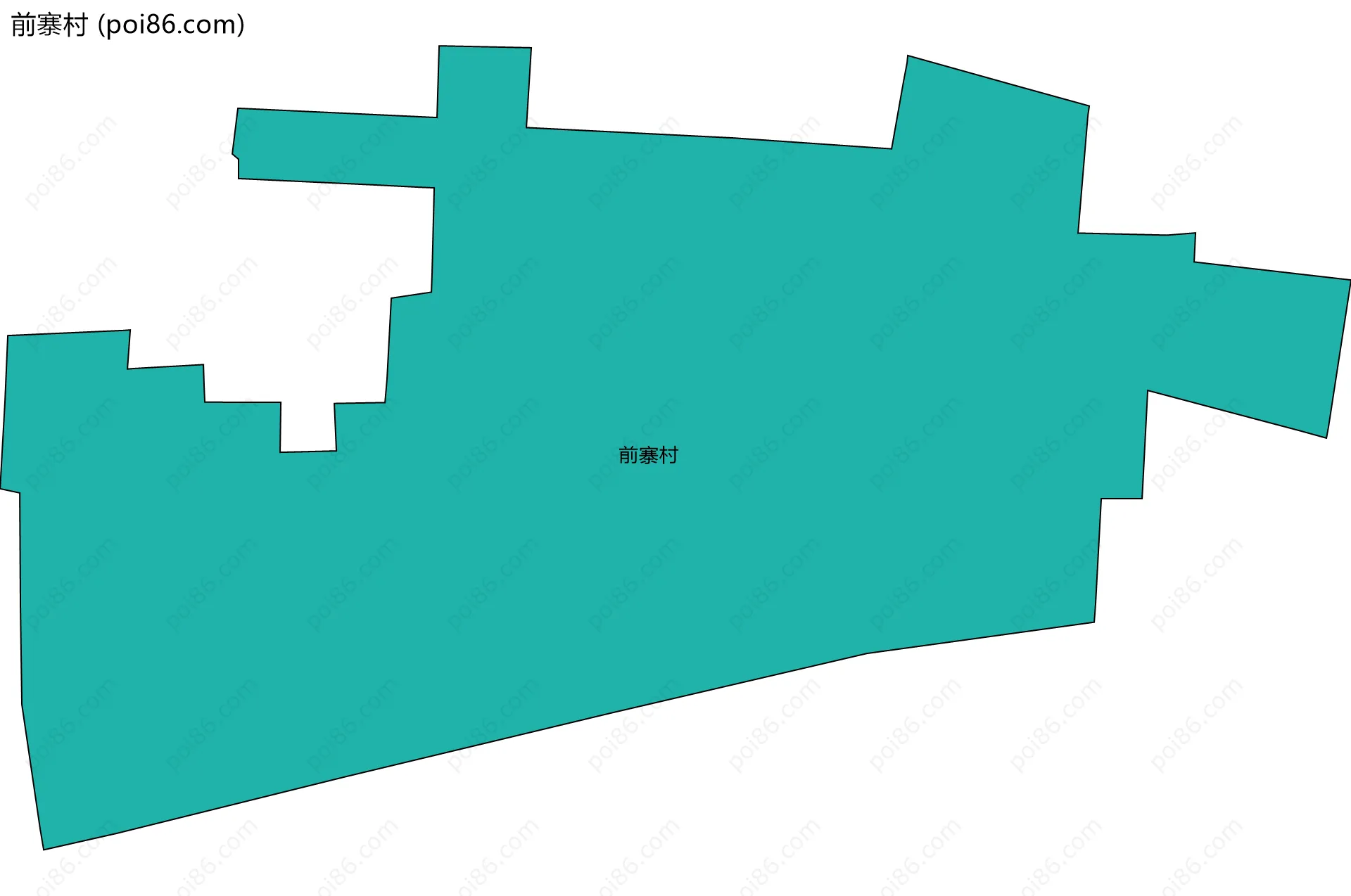 前寨村边界地图