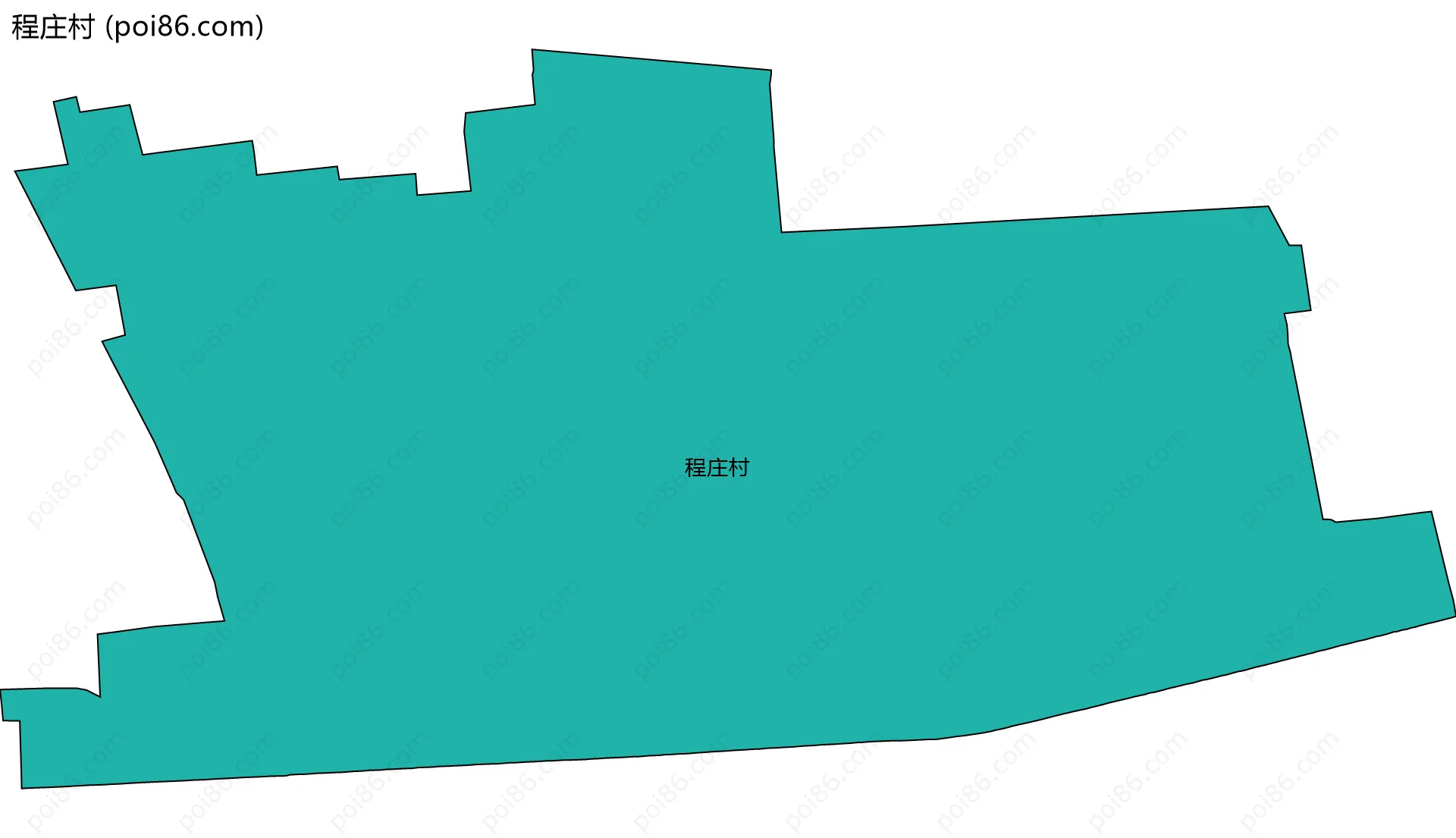 程庄村边界地图