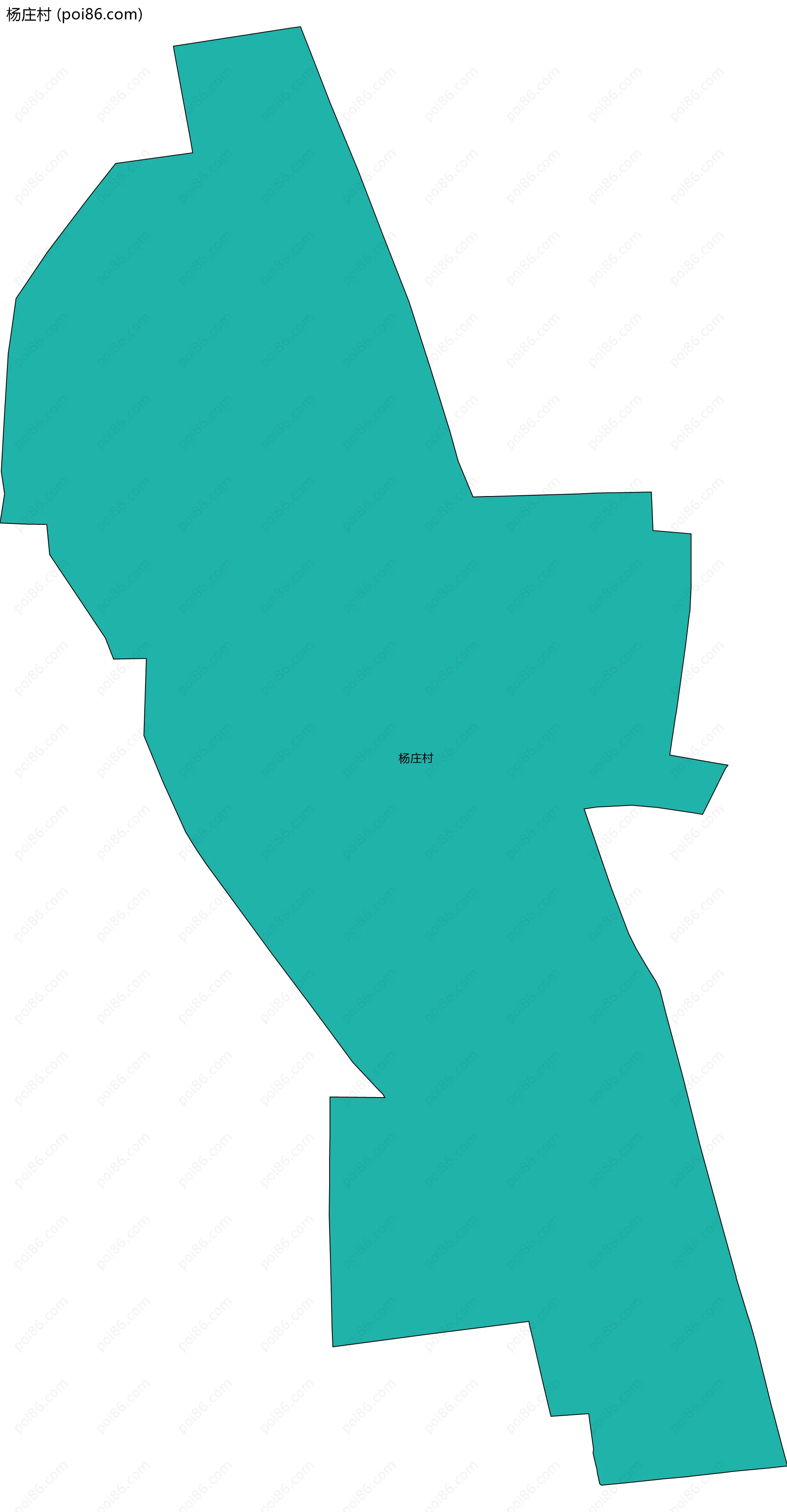 杨庄村边界地图