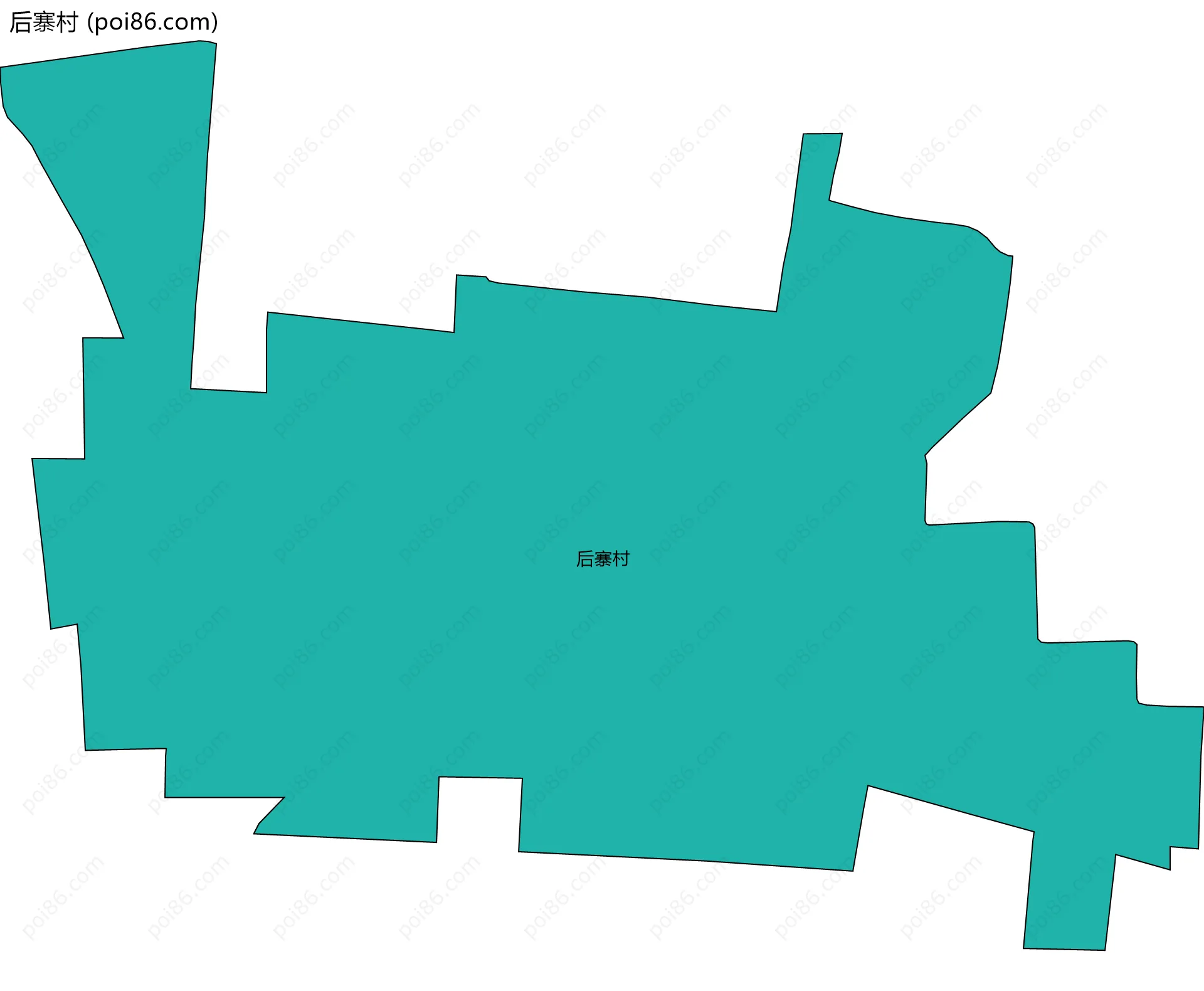 后寨村边界地图