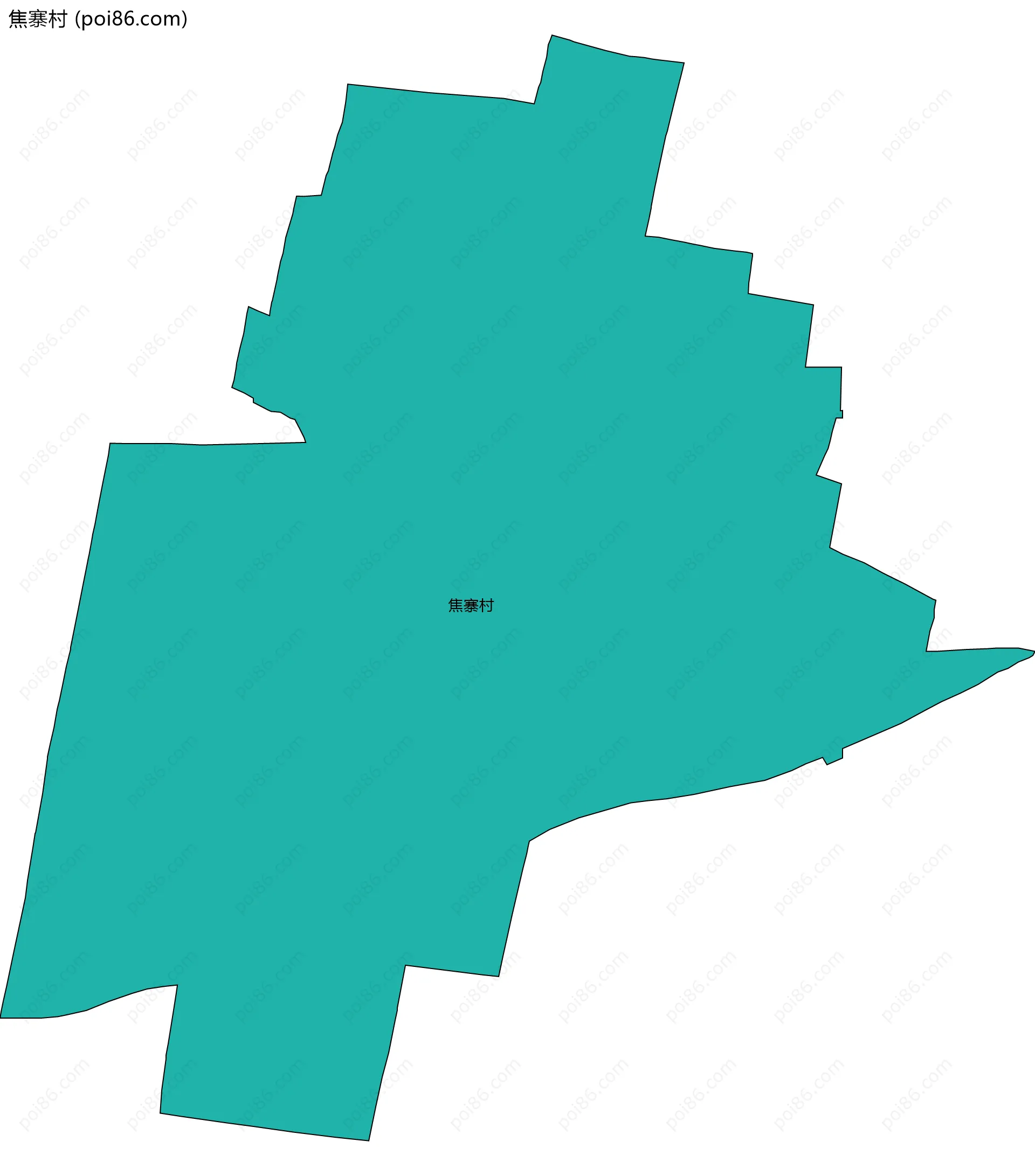 焦寨村边界地图