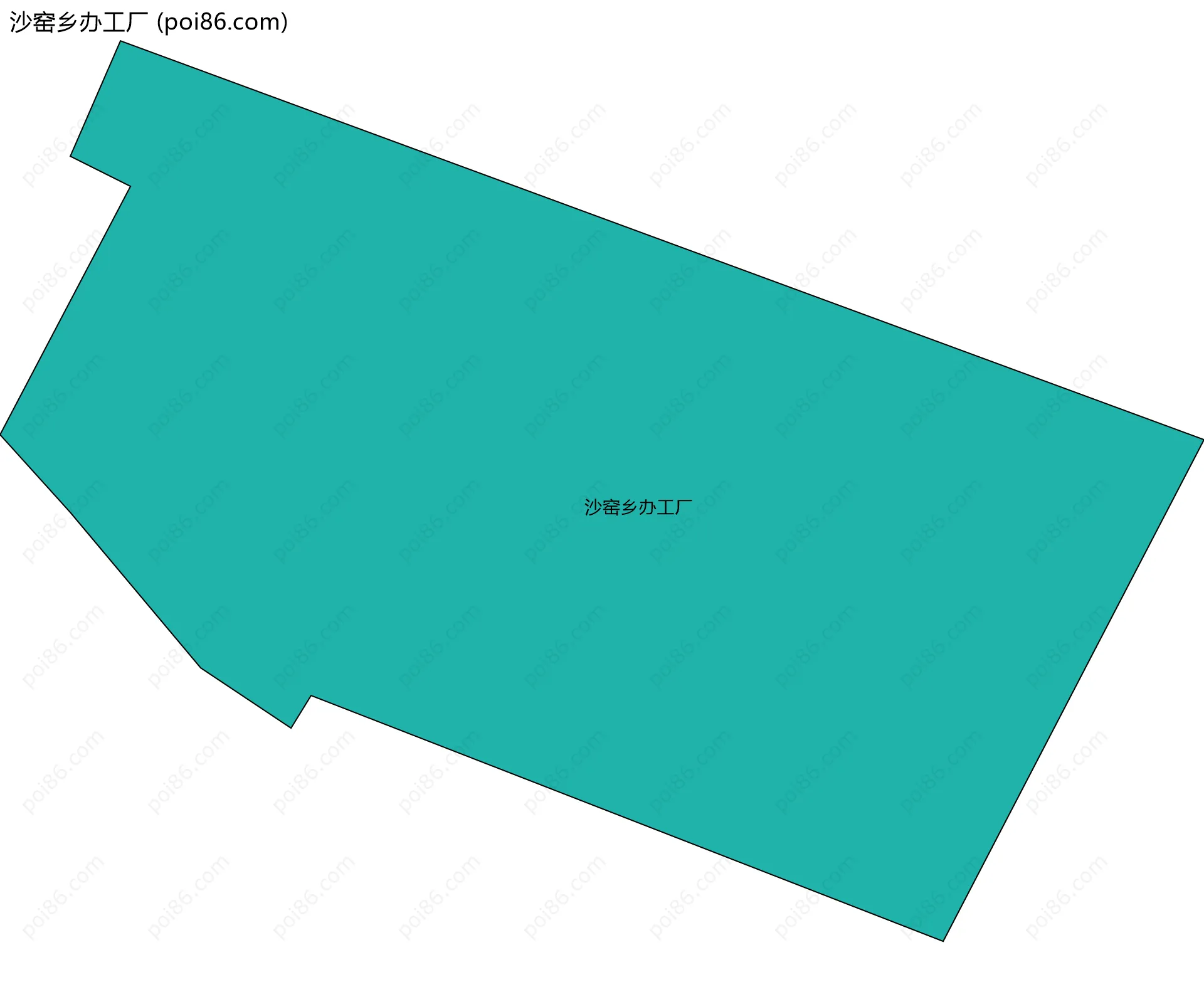 沙窑乡办工厂边界地图
