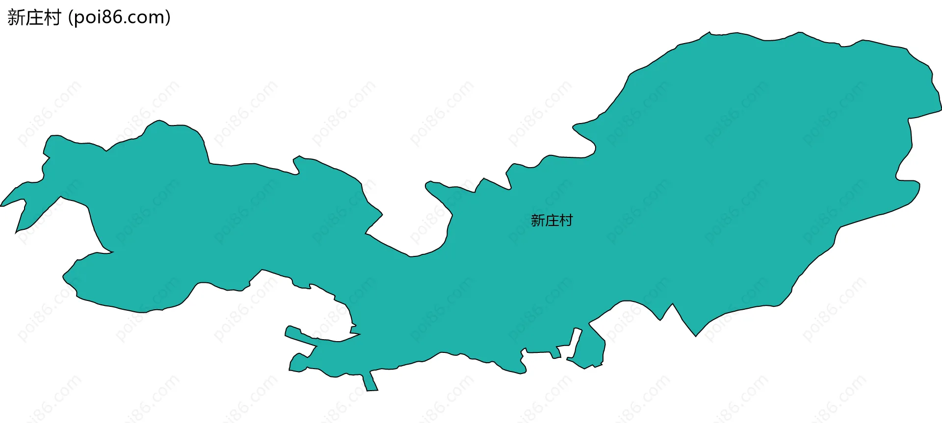 新庄村边界地图