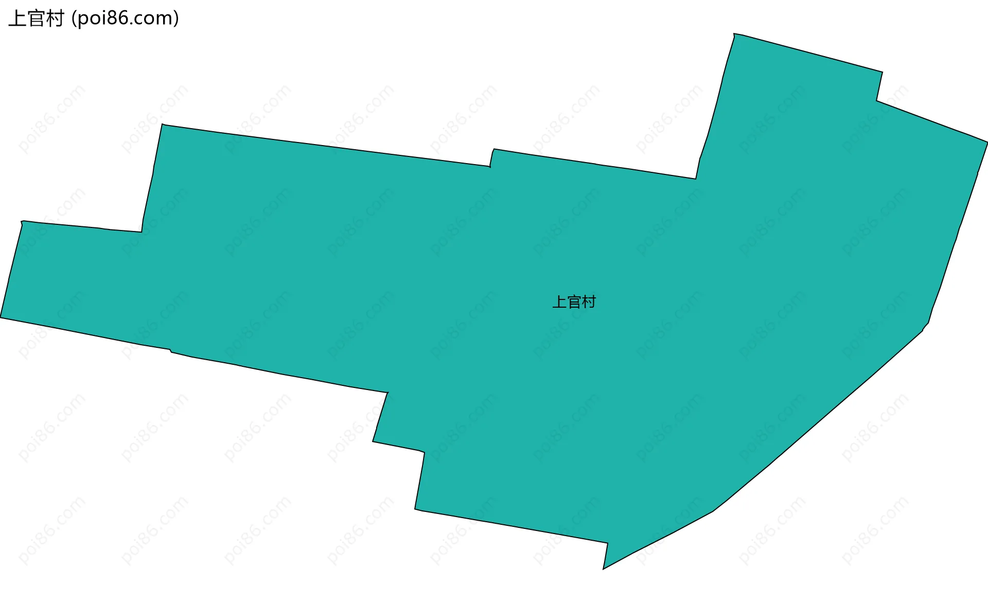 上官村边界地图
