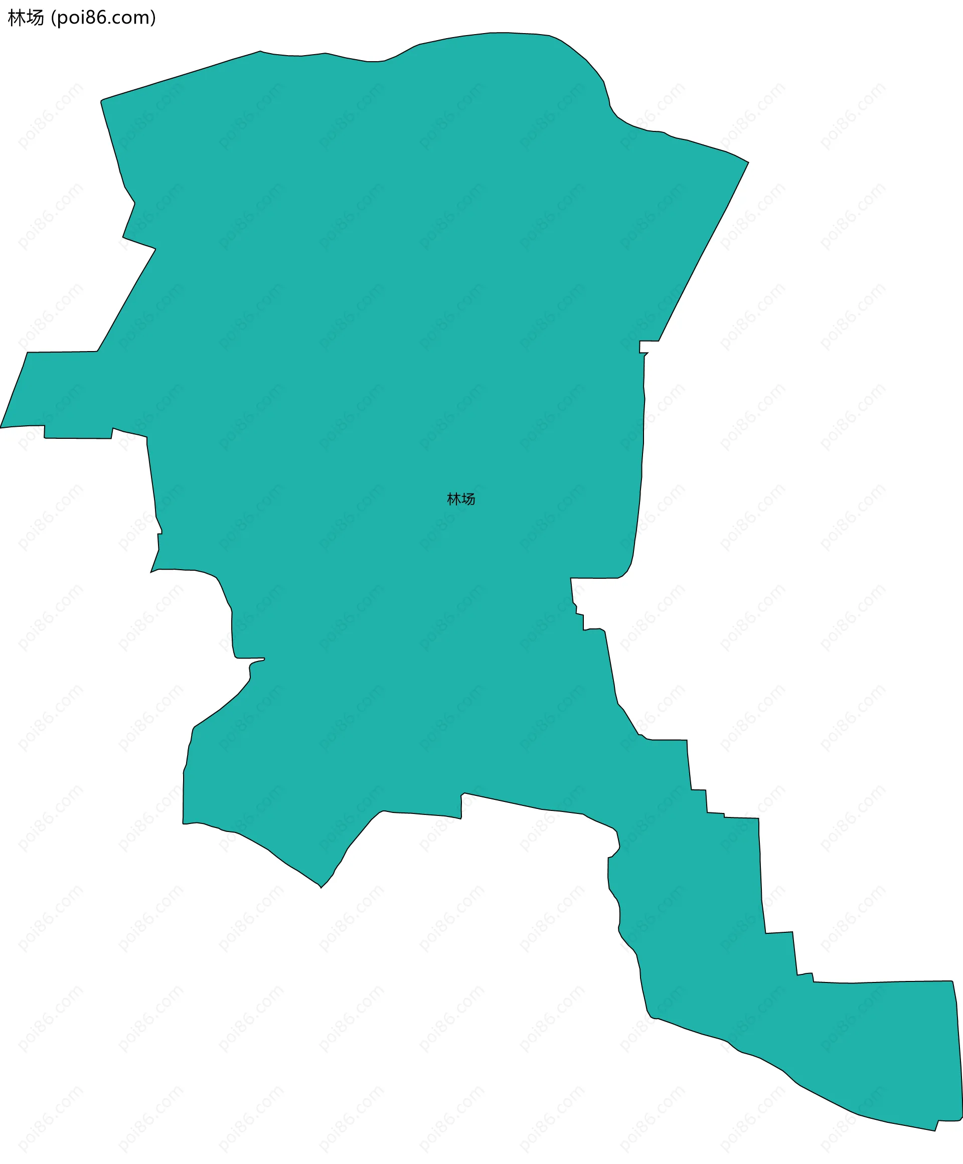 林场边界地图
