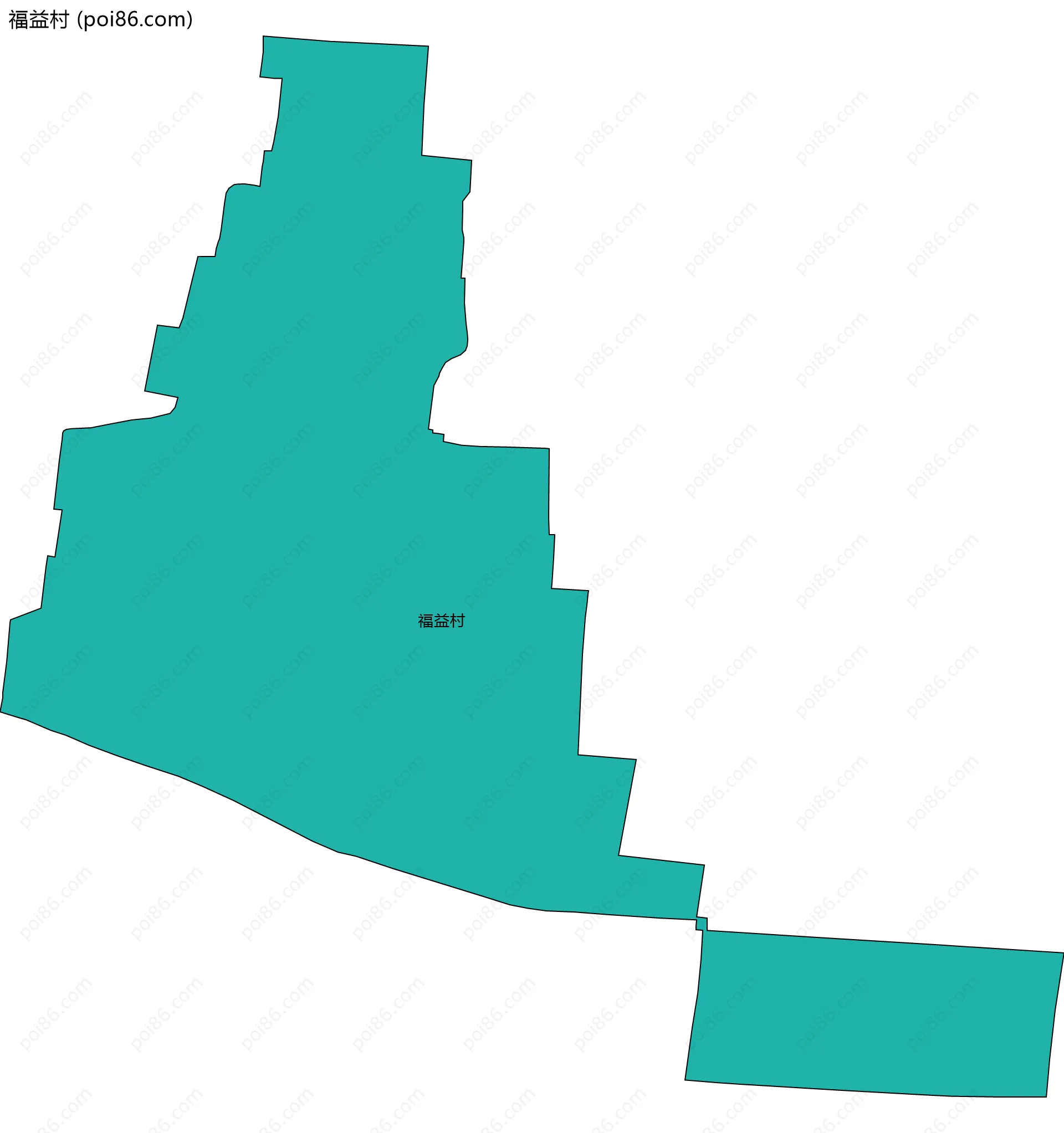 福益村边界地图