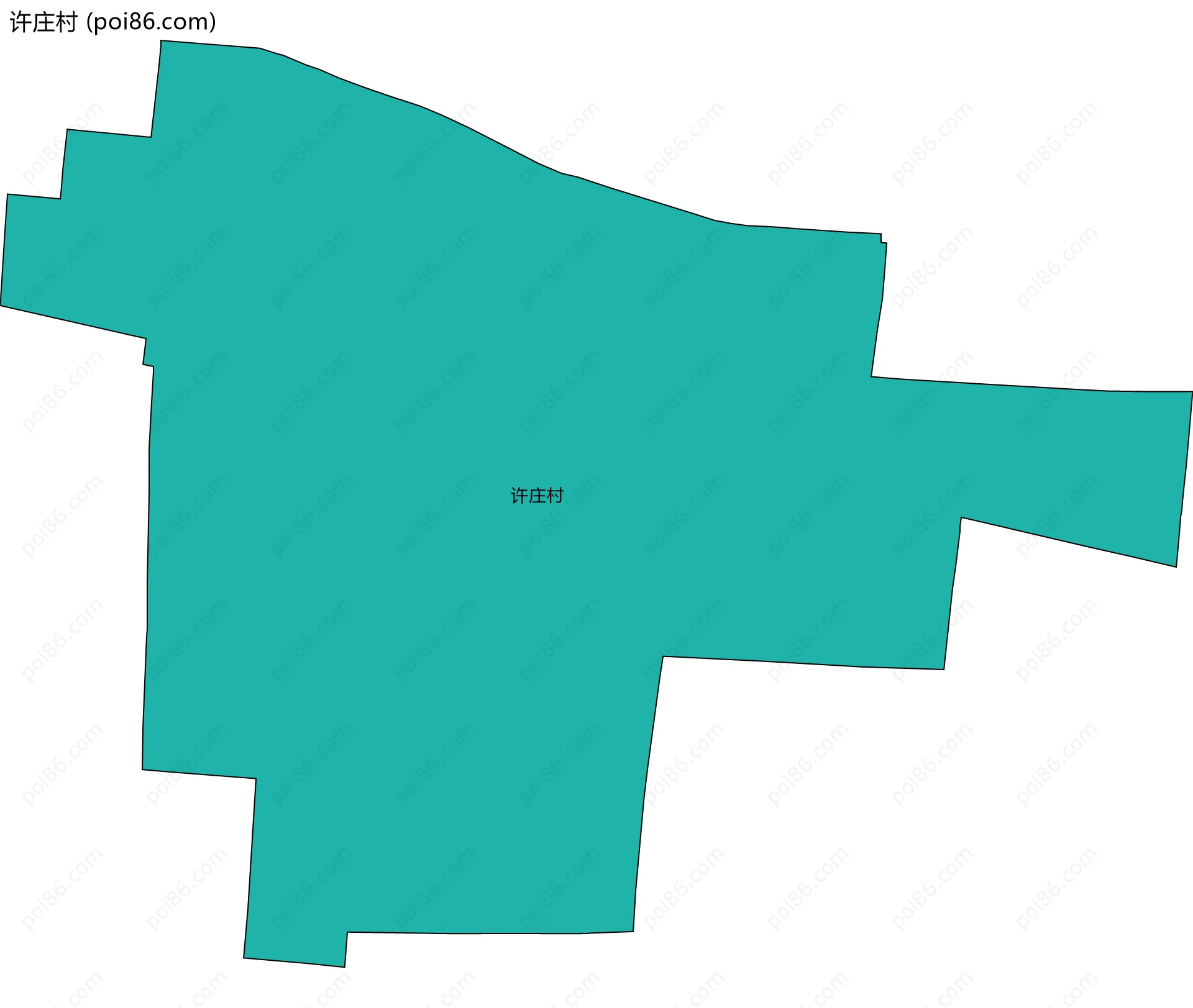 许庄村边界地图