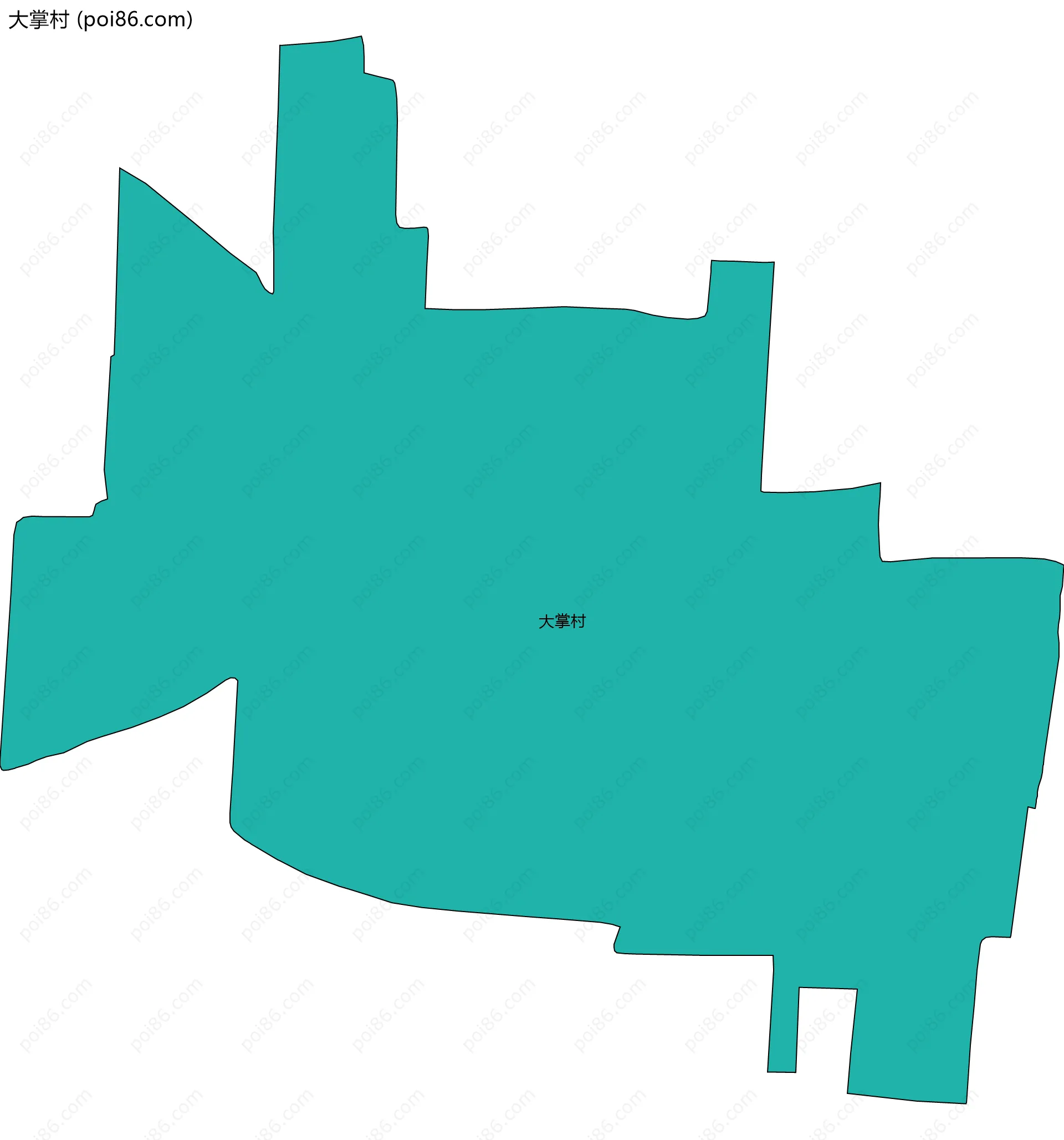 大掌村边界地图