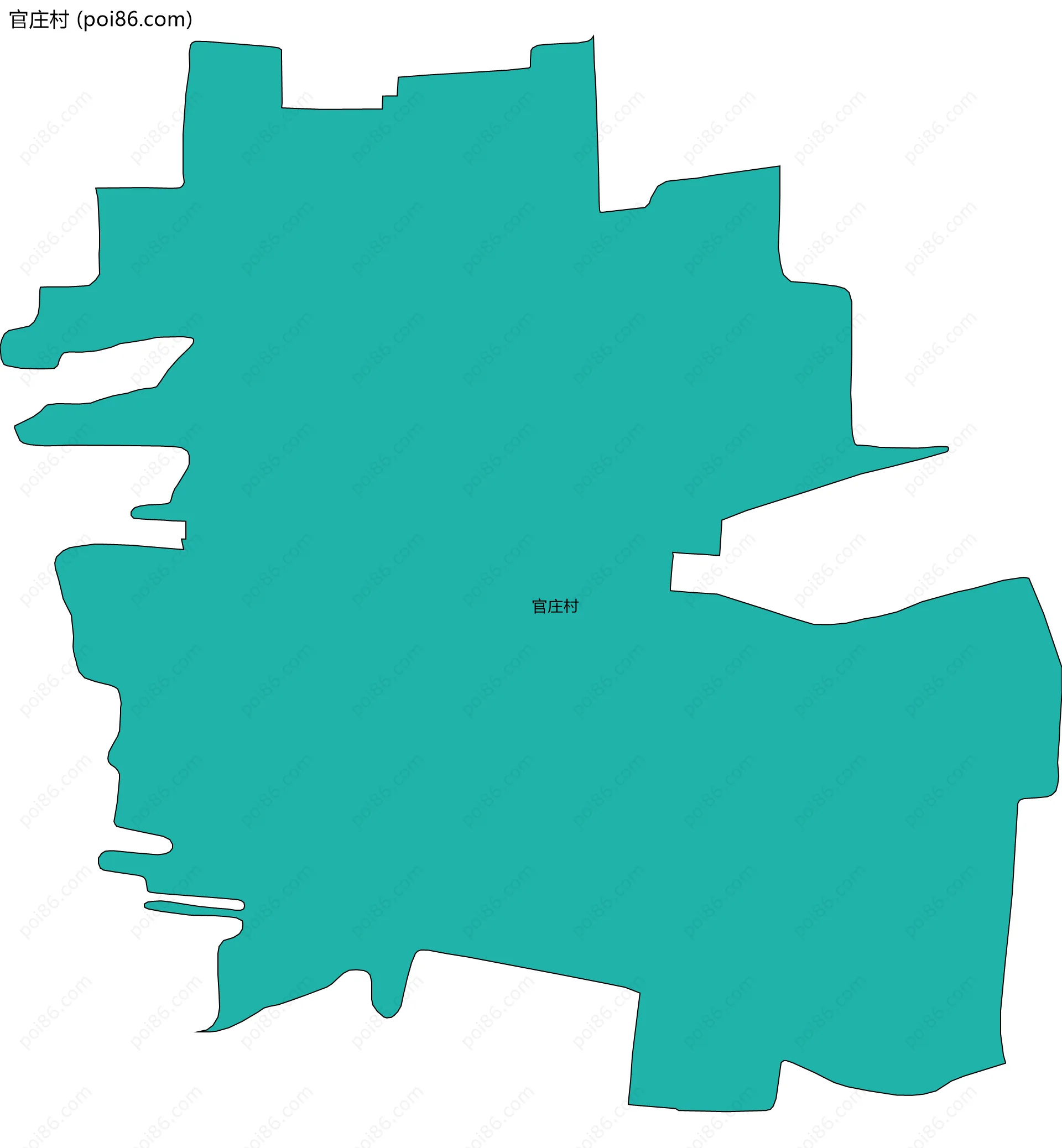 官庄村边界地图