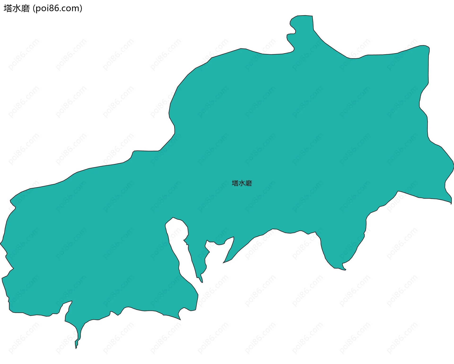 塔水磨边界地图