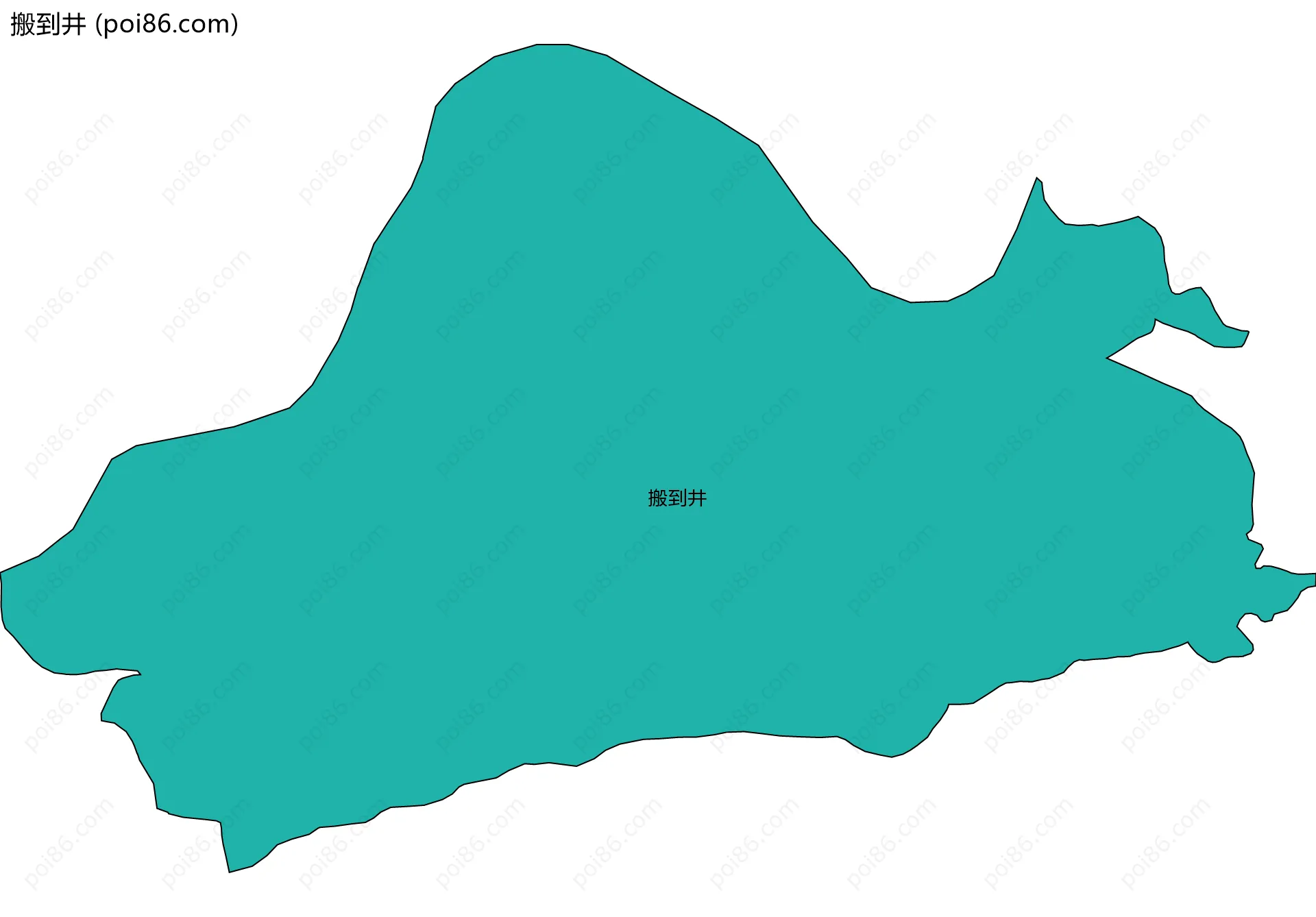 搬到井边界地图