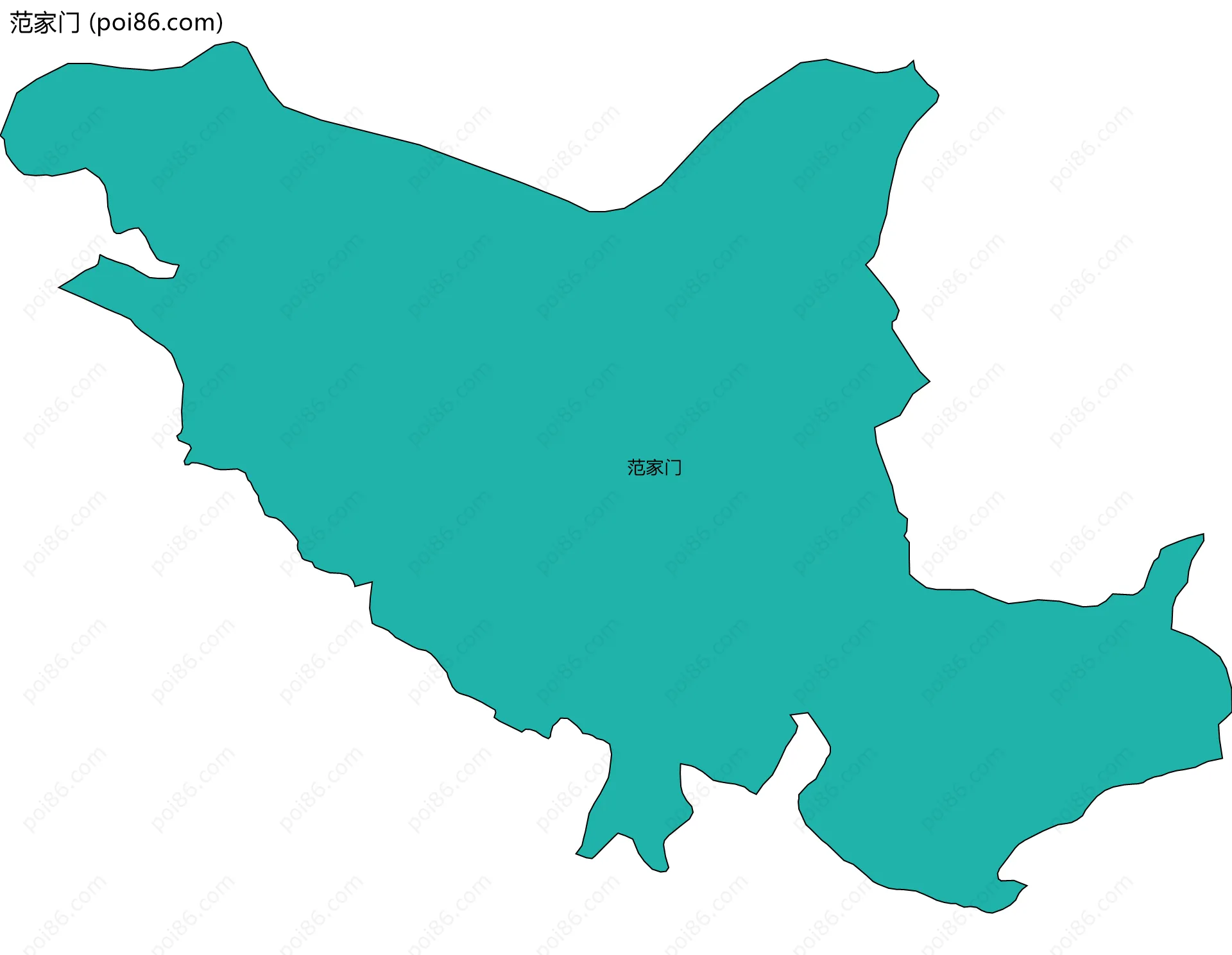范家门边界地图