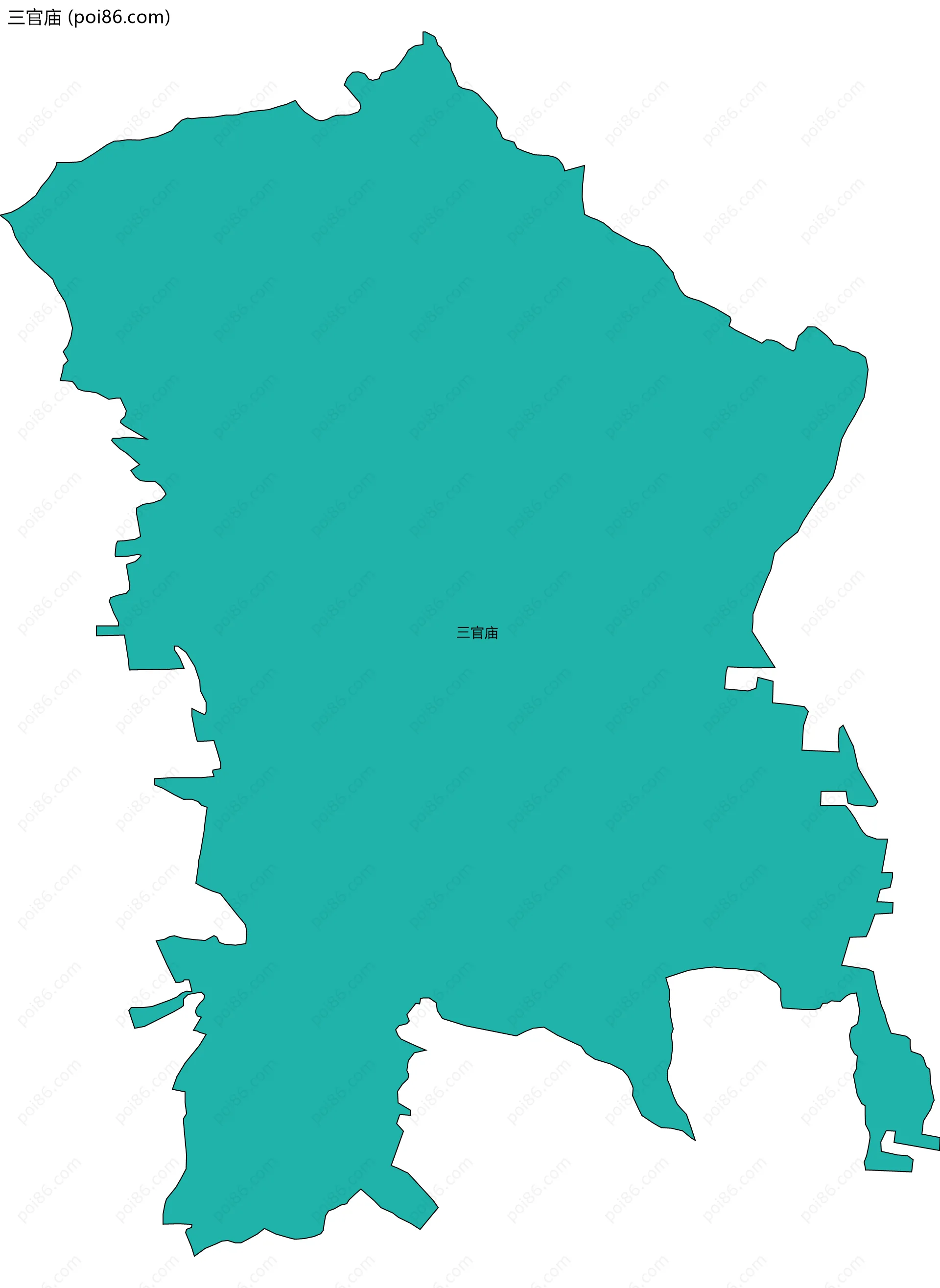 三官庙边界地图