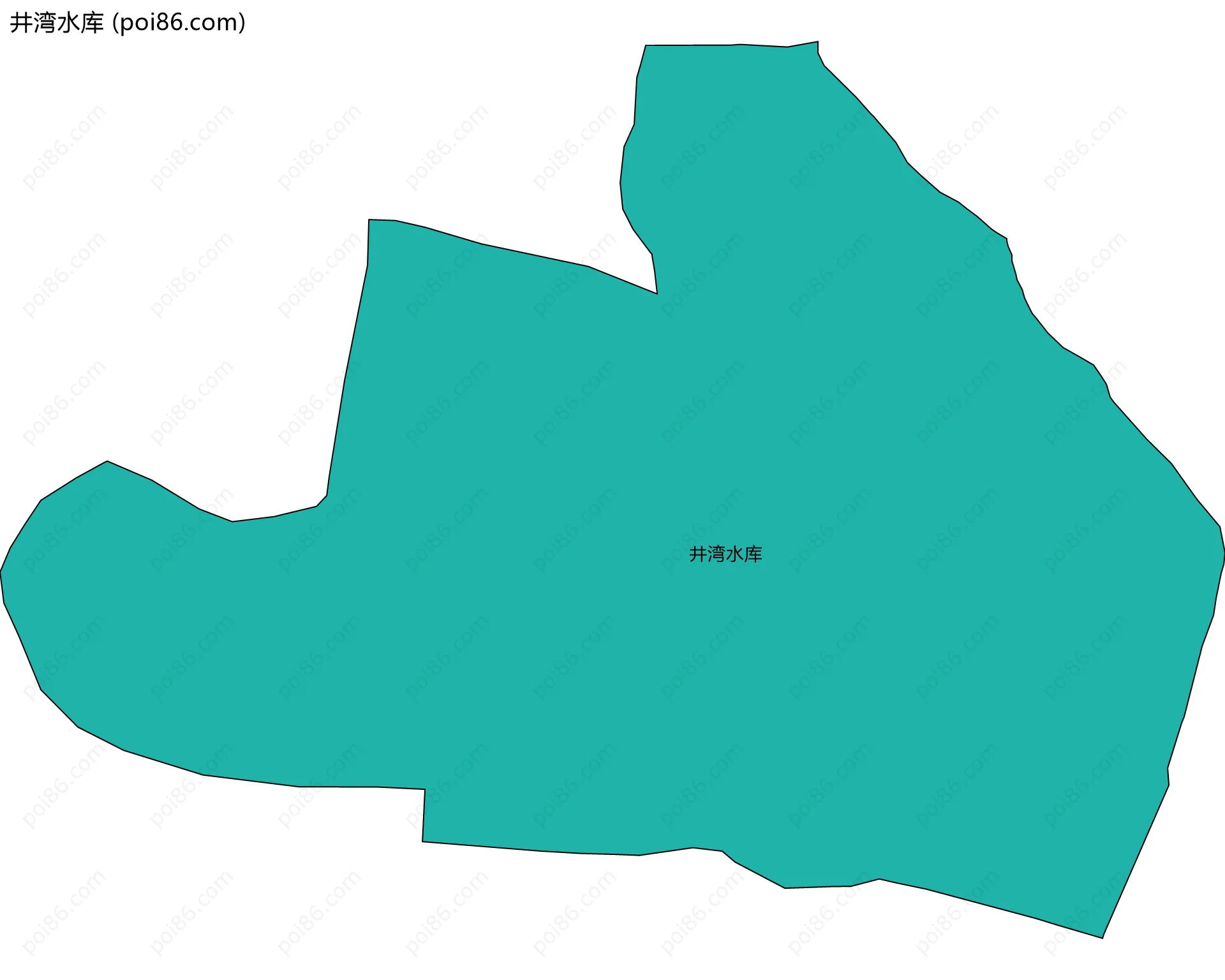 井湾水库边界地图