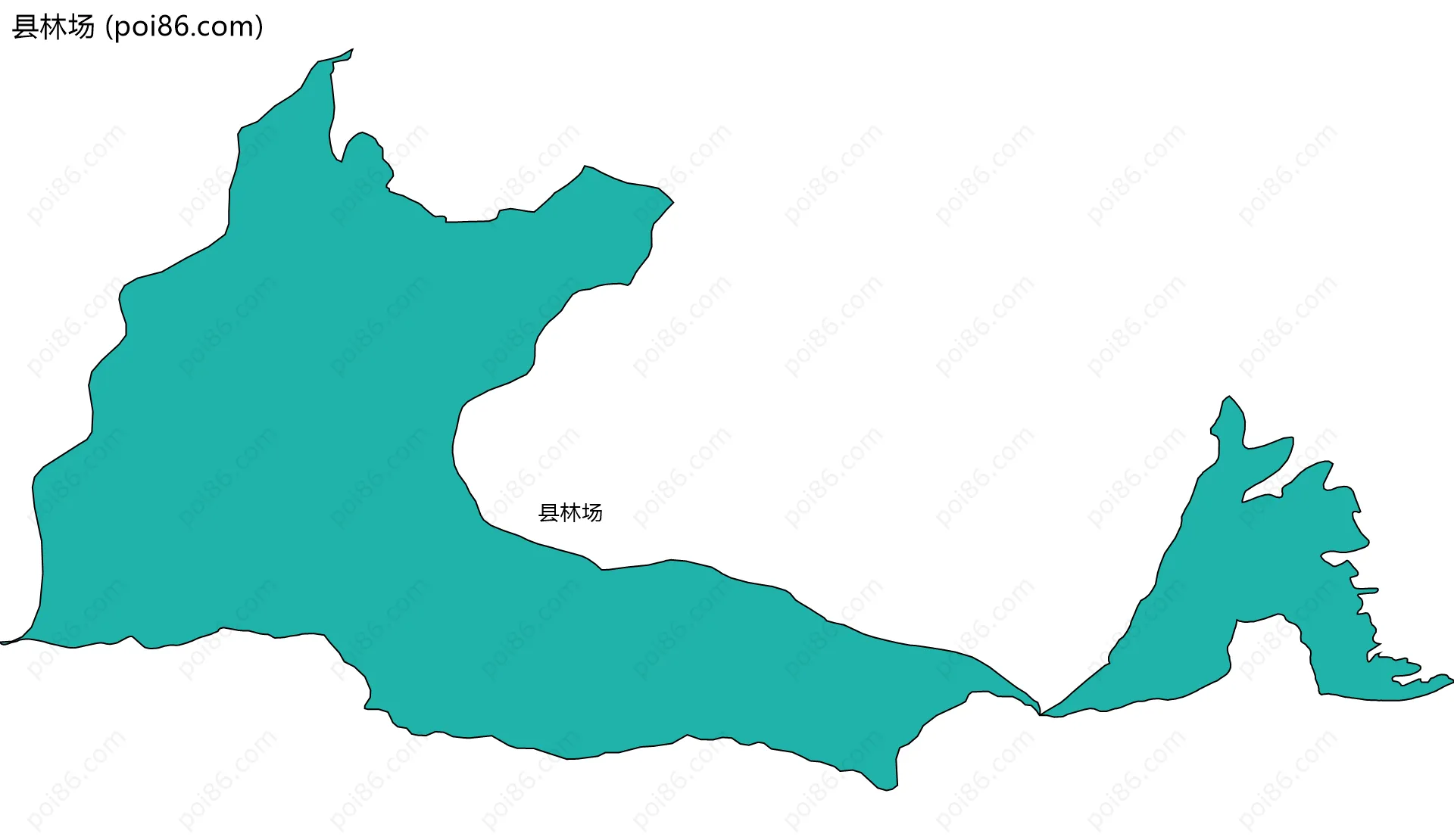 县林场边界地图