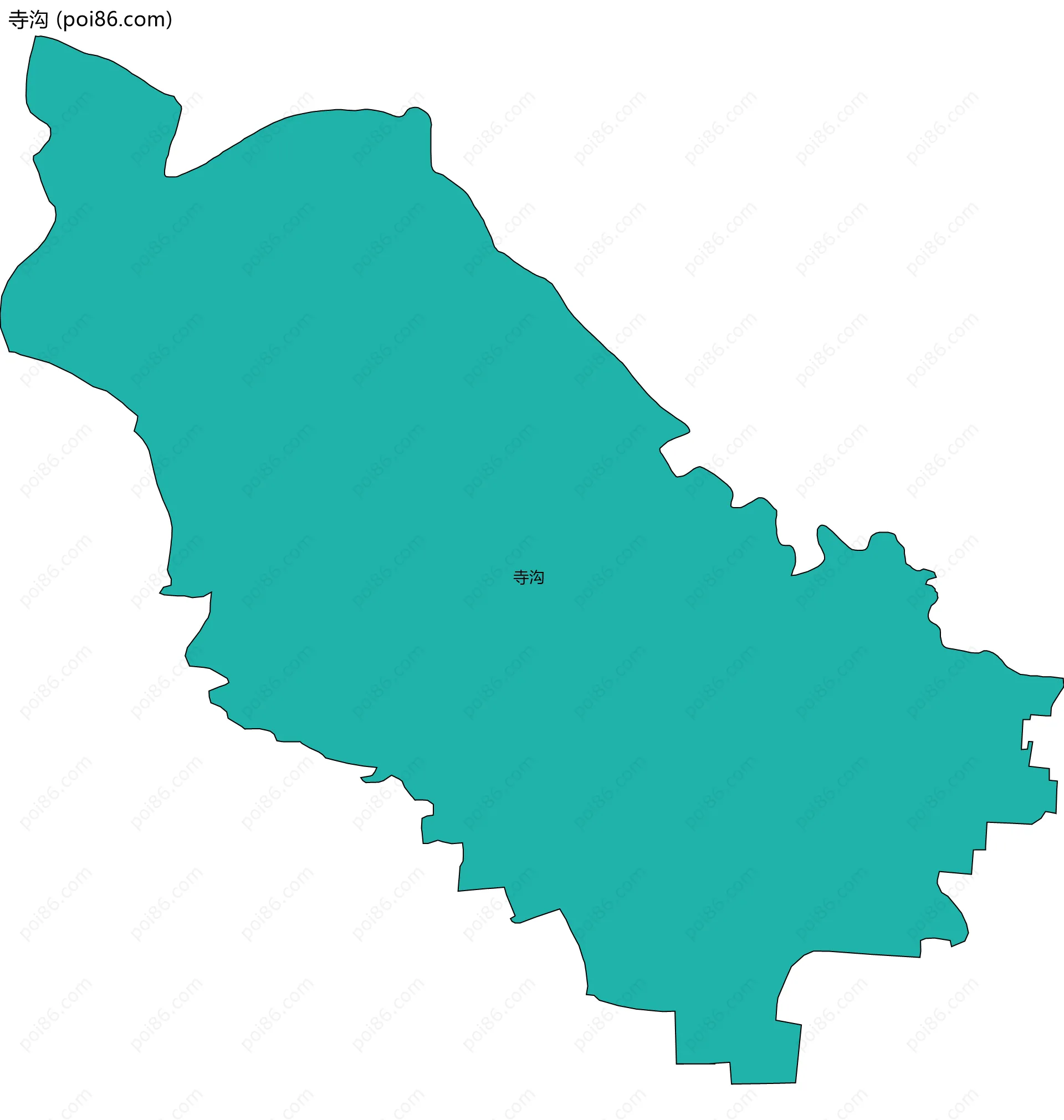 寺沟边界地图