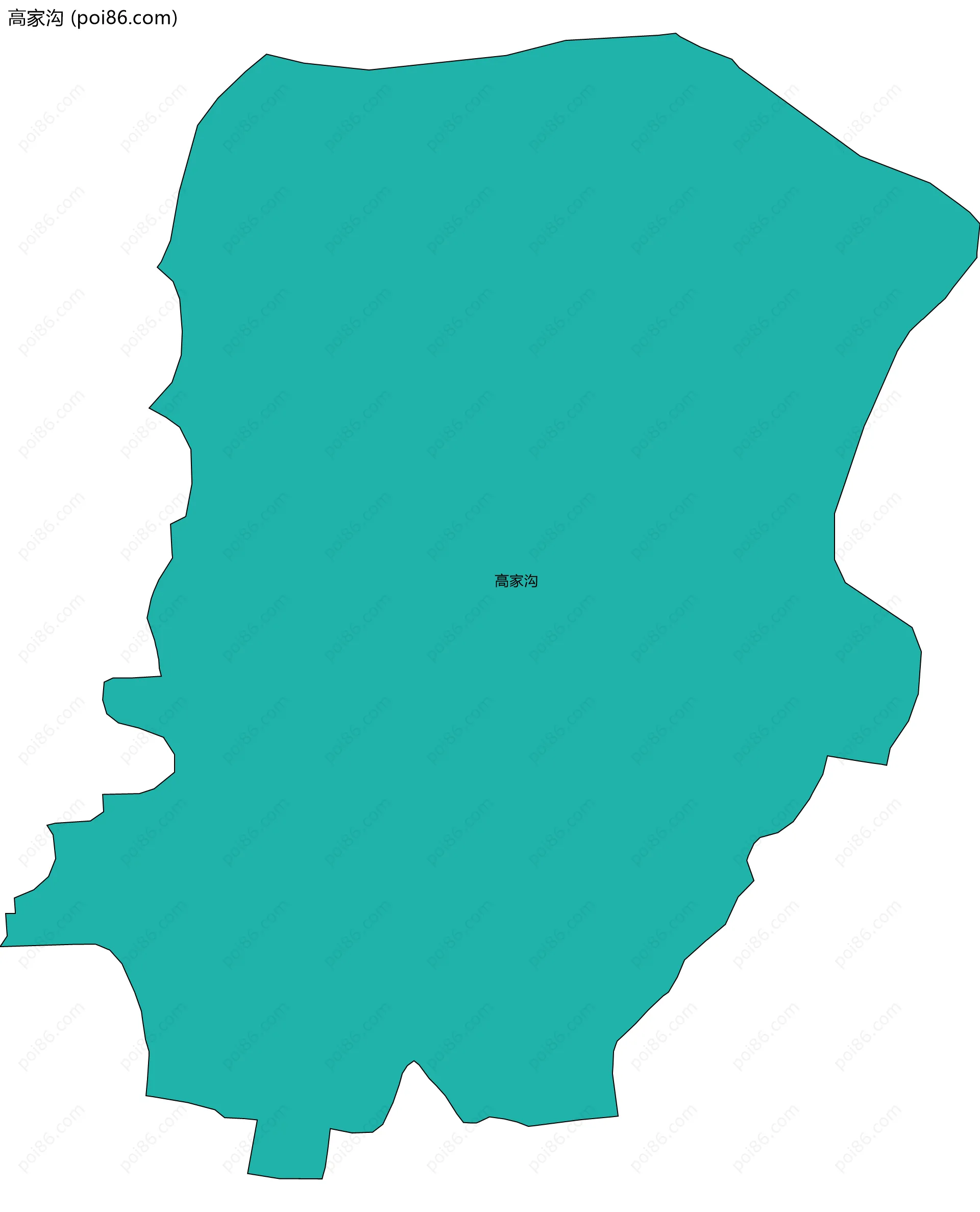 高家沟边界地图