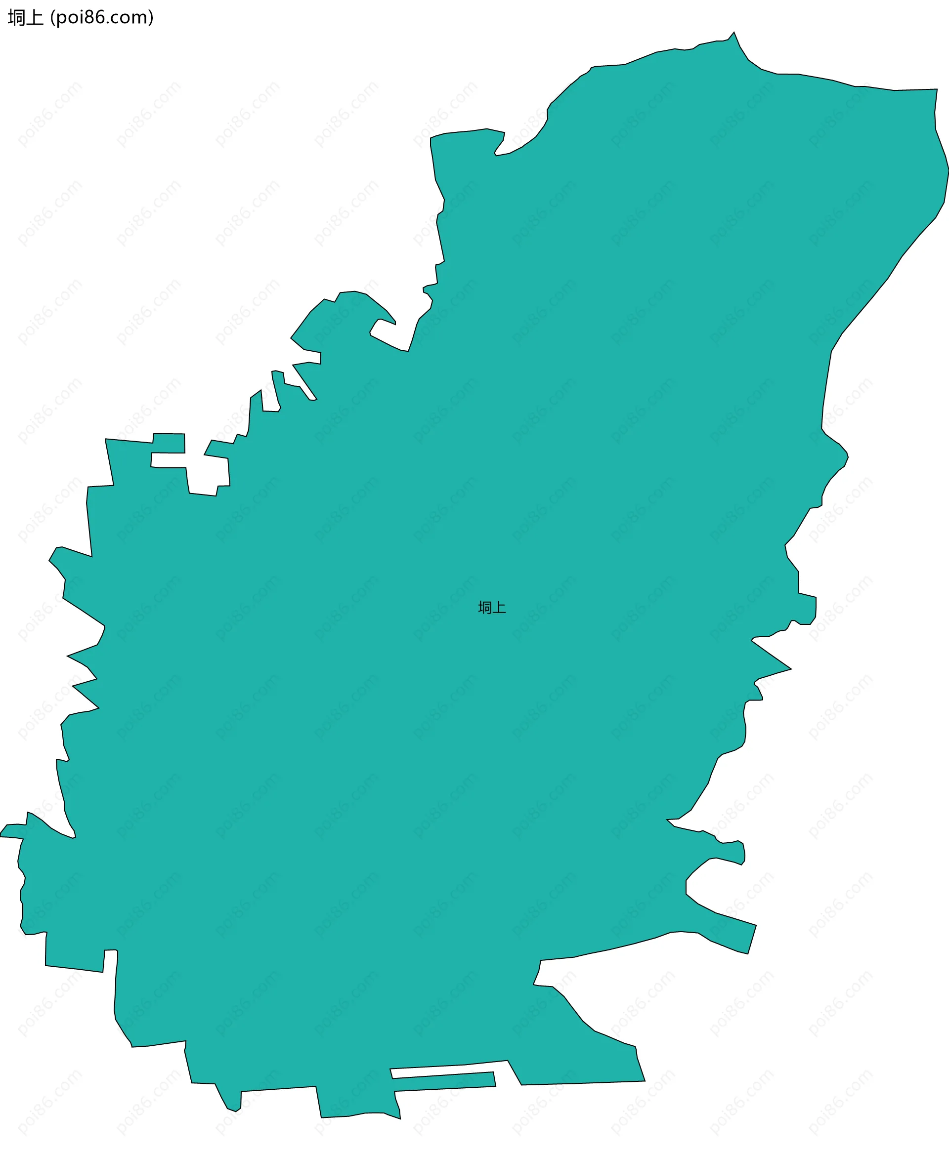 垌上边界地图