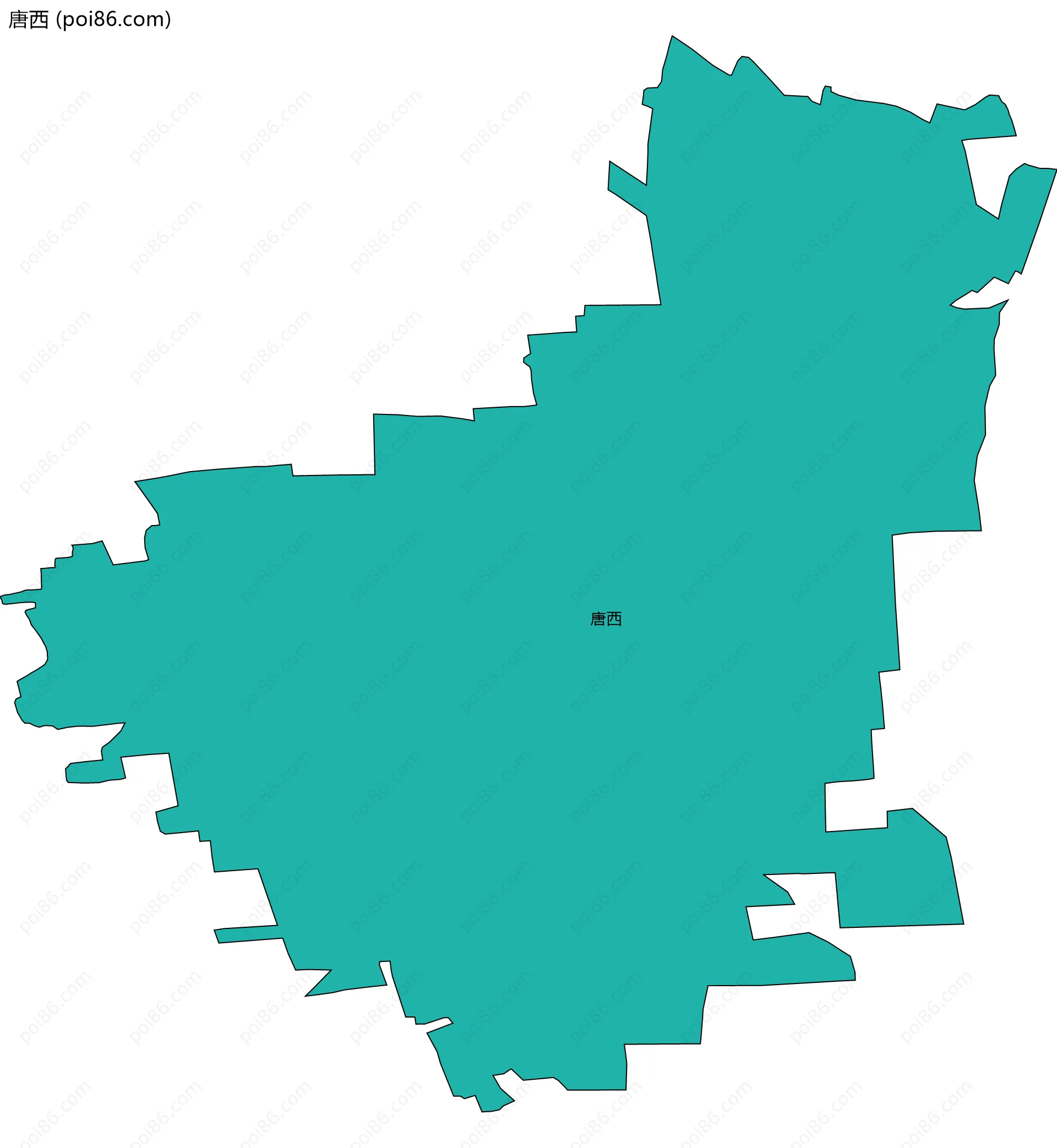 唐西边界地图