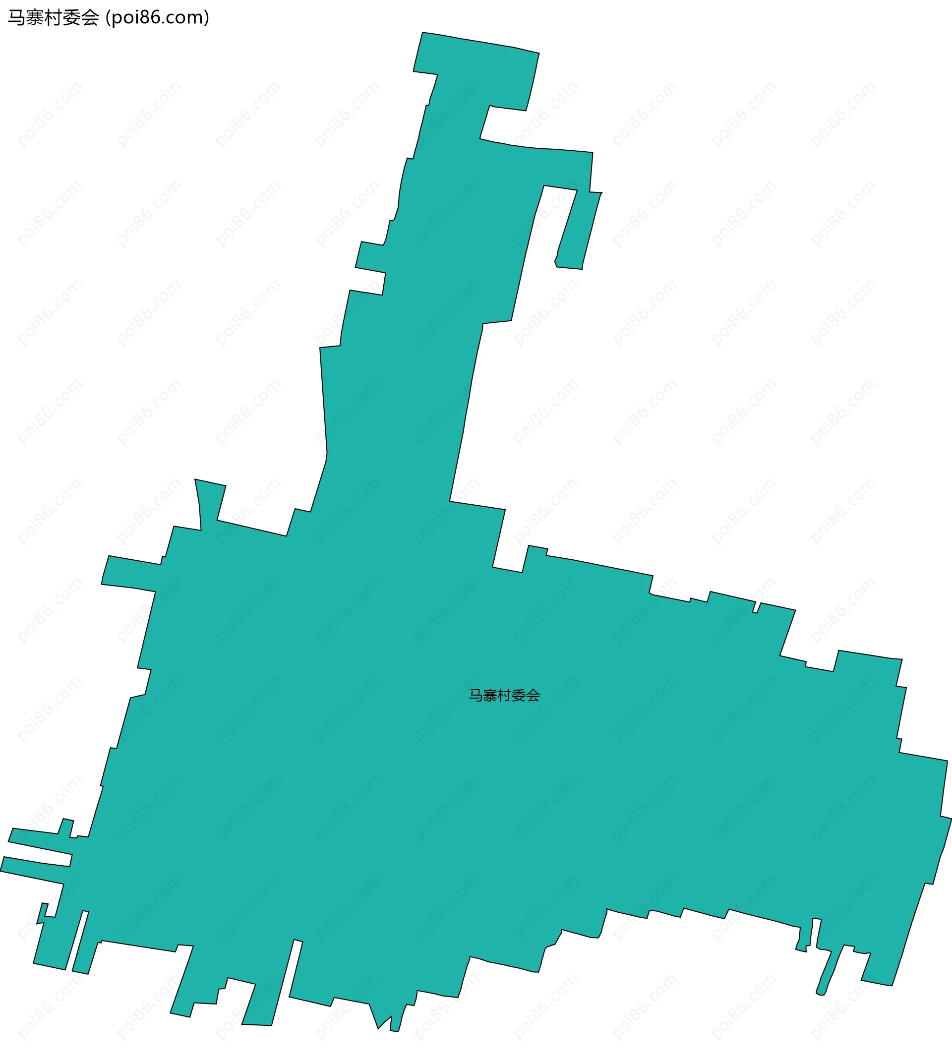 马寨村委会边界地图