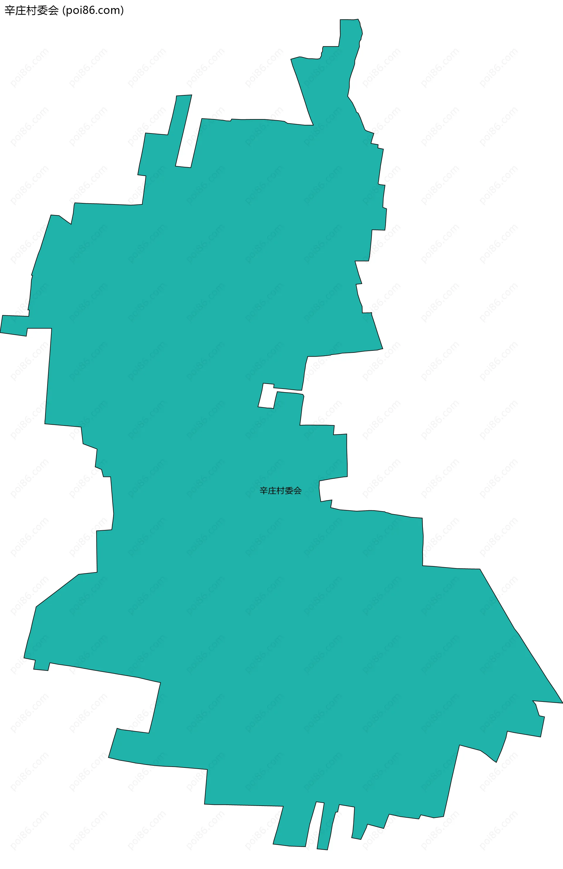 辛庄村委会边界地图