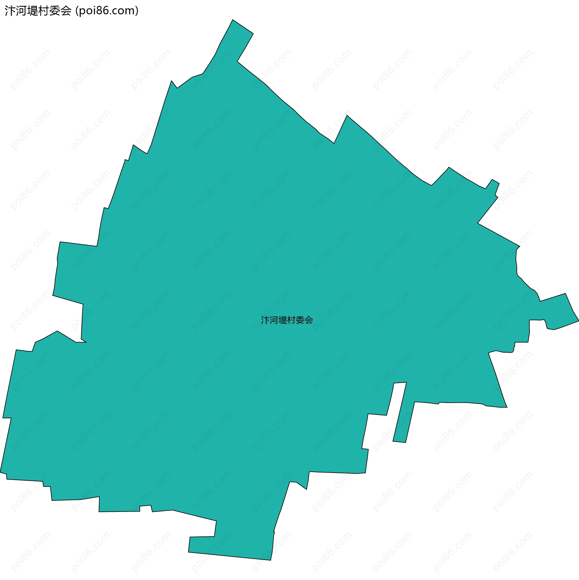 汴河堤村委会边界地图