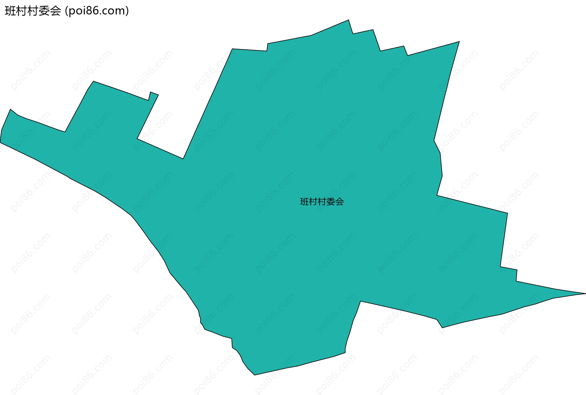班村村委会边界地图