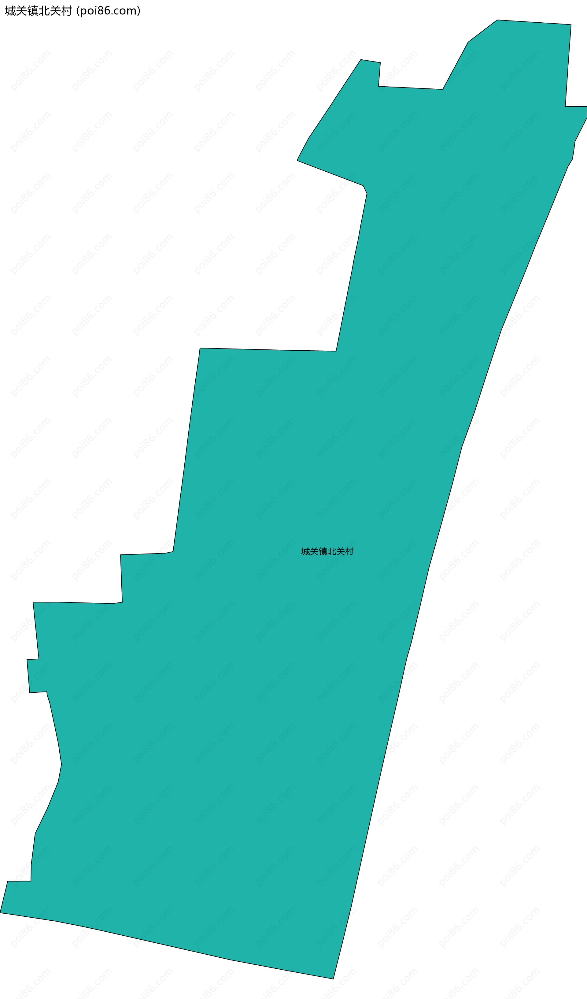 城关镇北关村边界地图